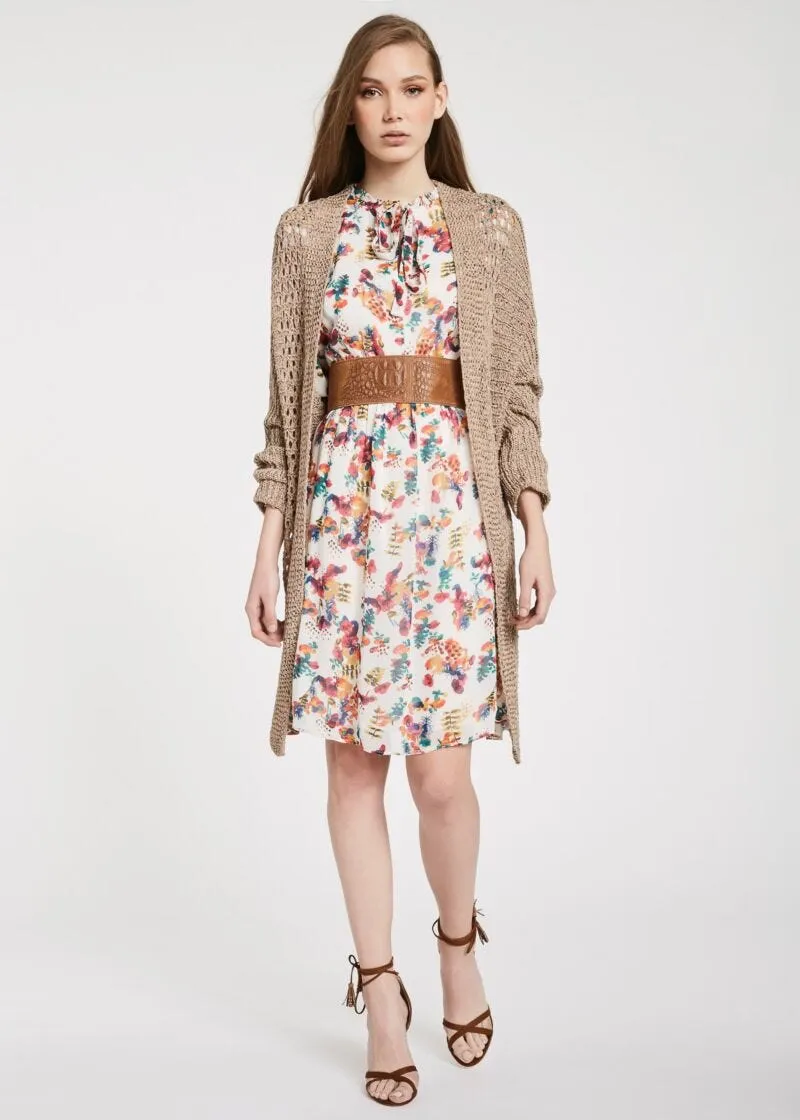 Cardigan in maglia tricot