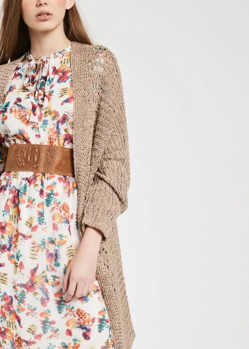 Cardigan in maglia tricot