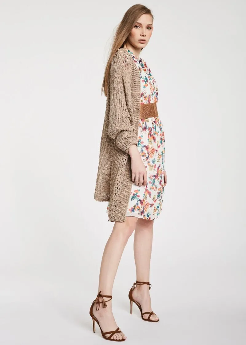 Cardigan in maglia tricot