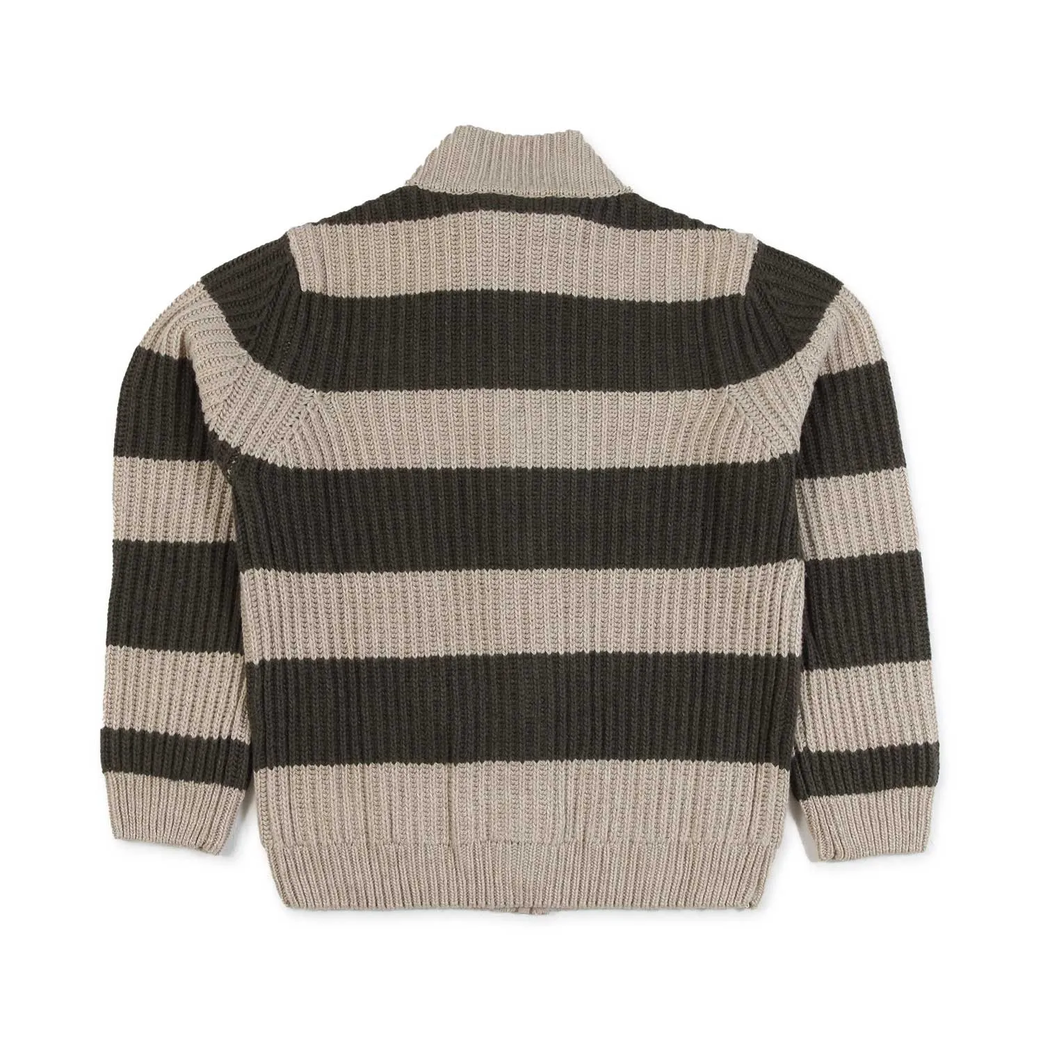 Cardigan Lupetto Militare A Strisce Bambino E Teen