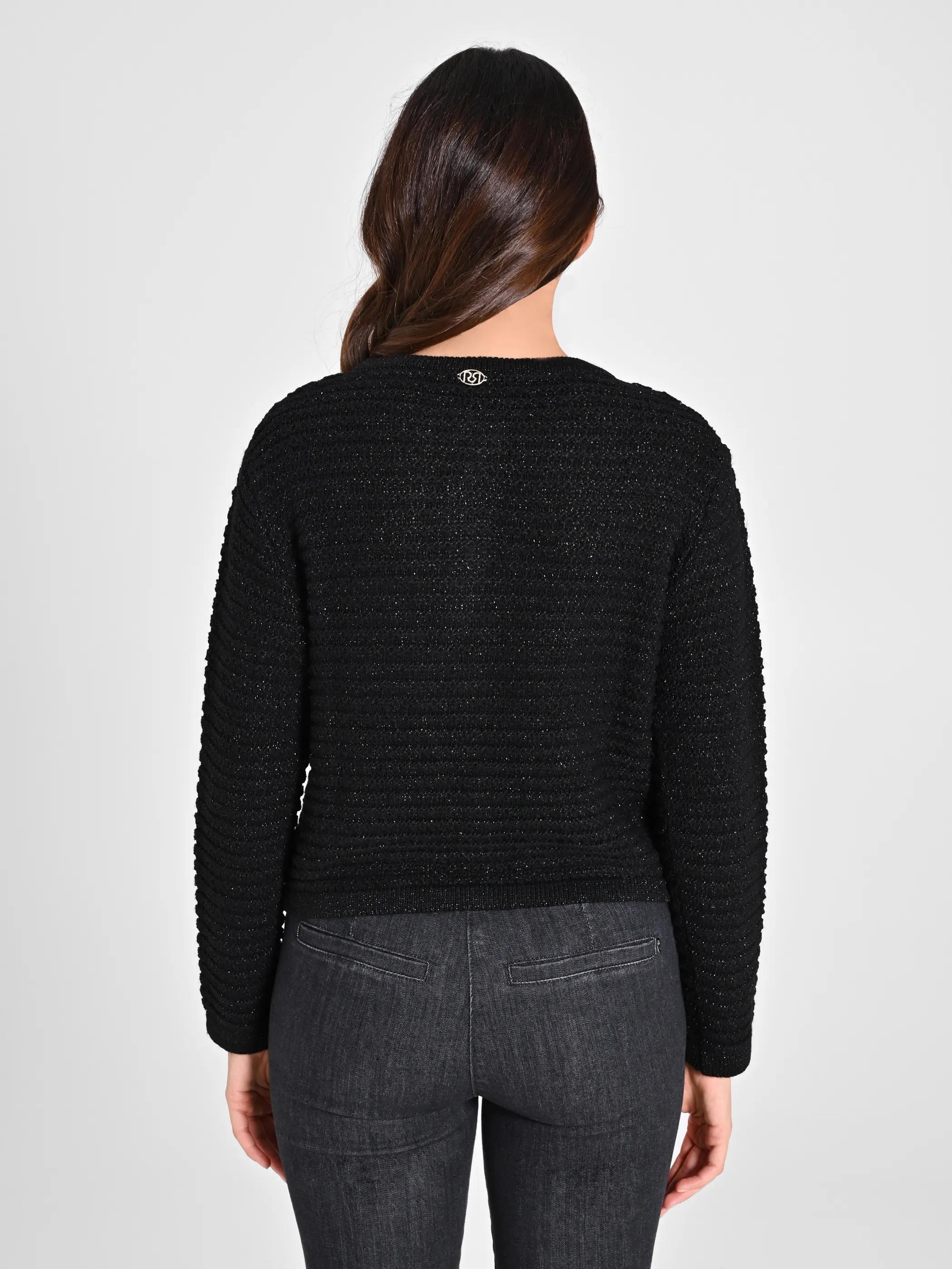      Cardigan Lurex Argento     