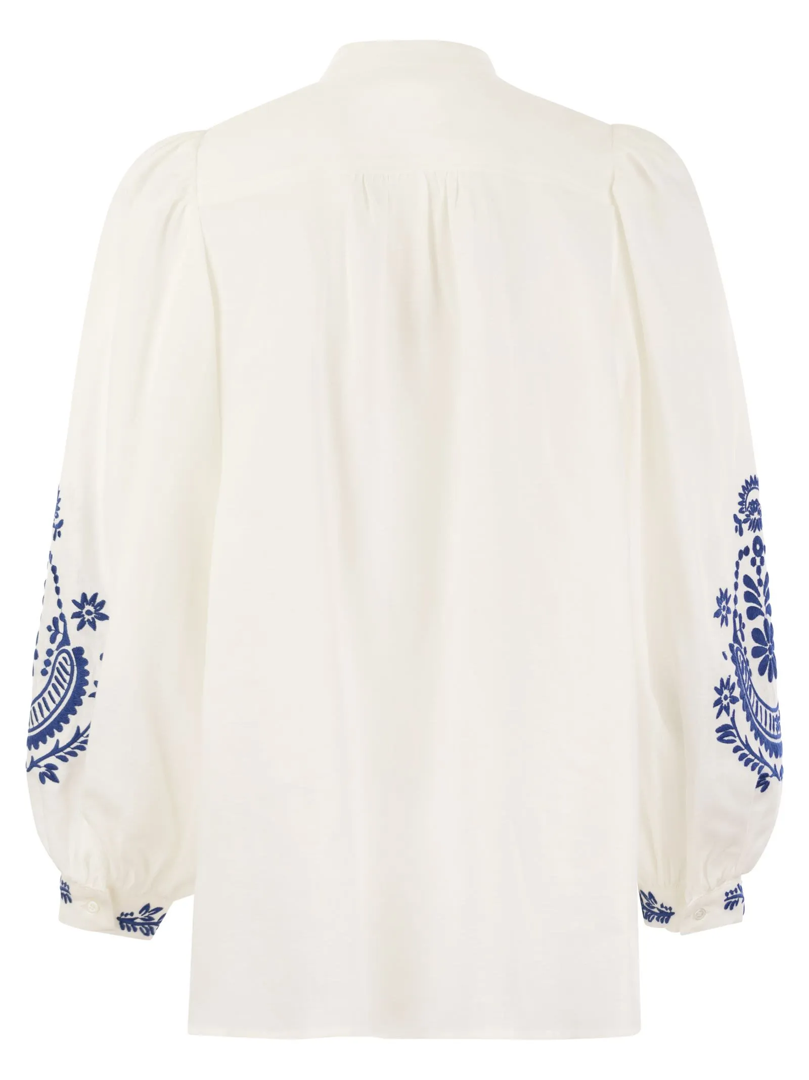 CARNIA – Linen cloth shirt with embroidery