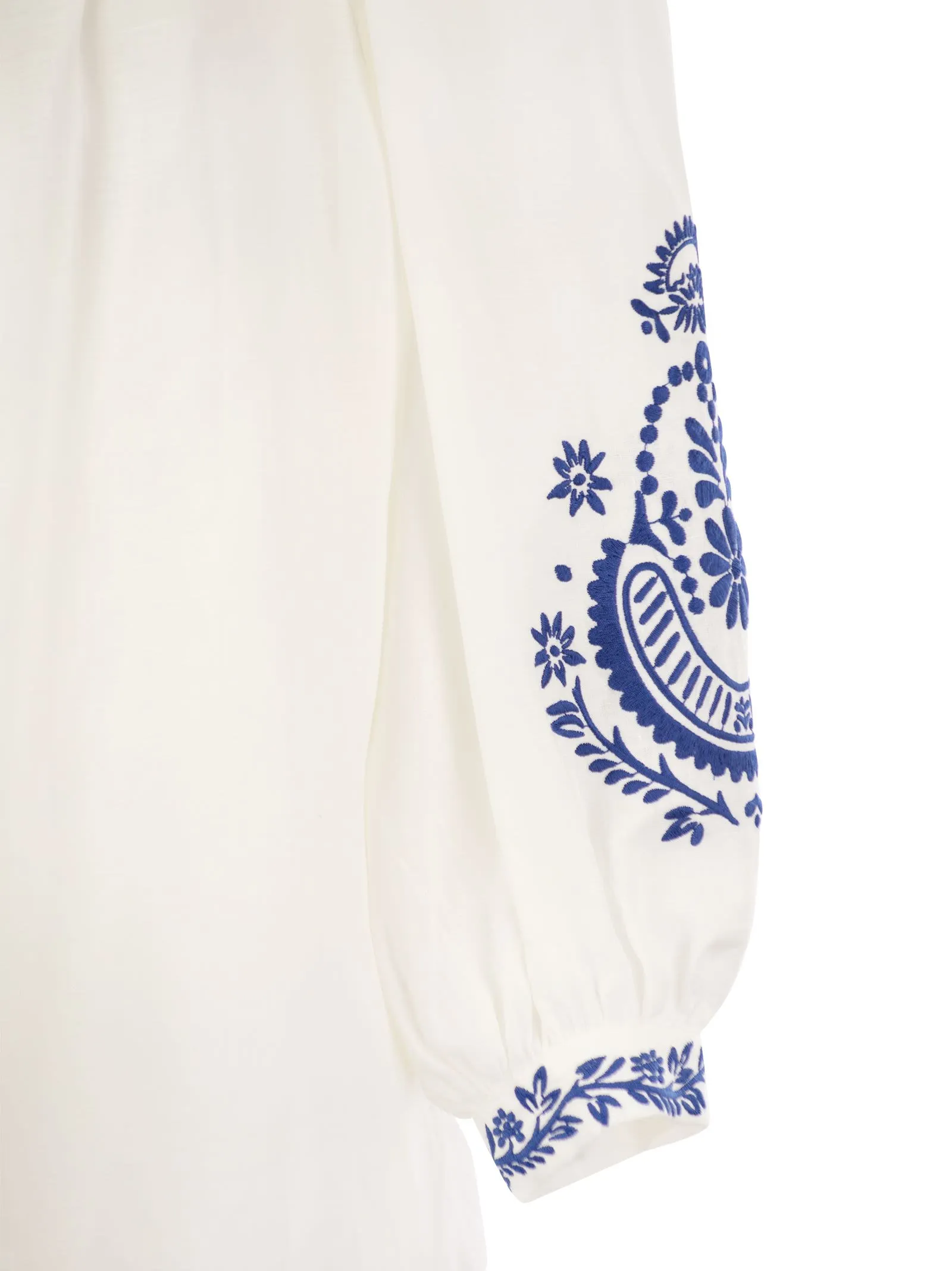 CARNIA – Linen cloth shirt with embroidery