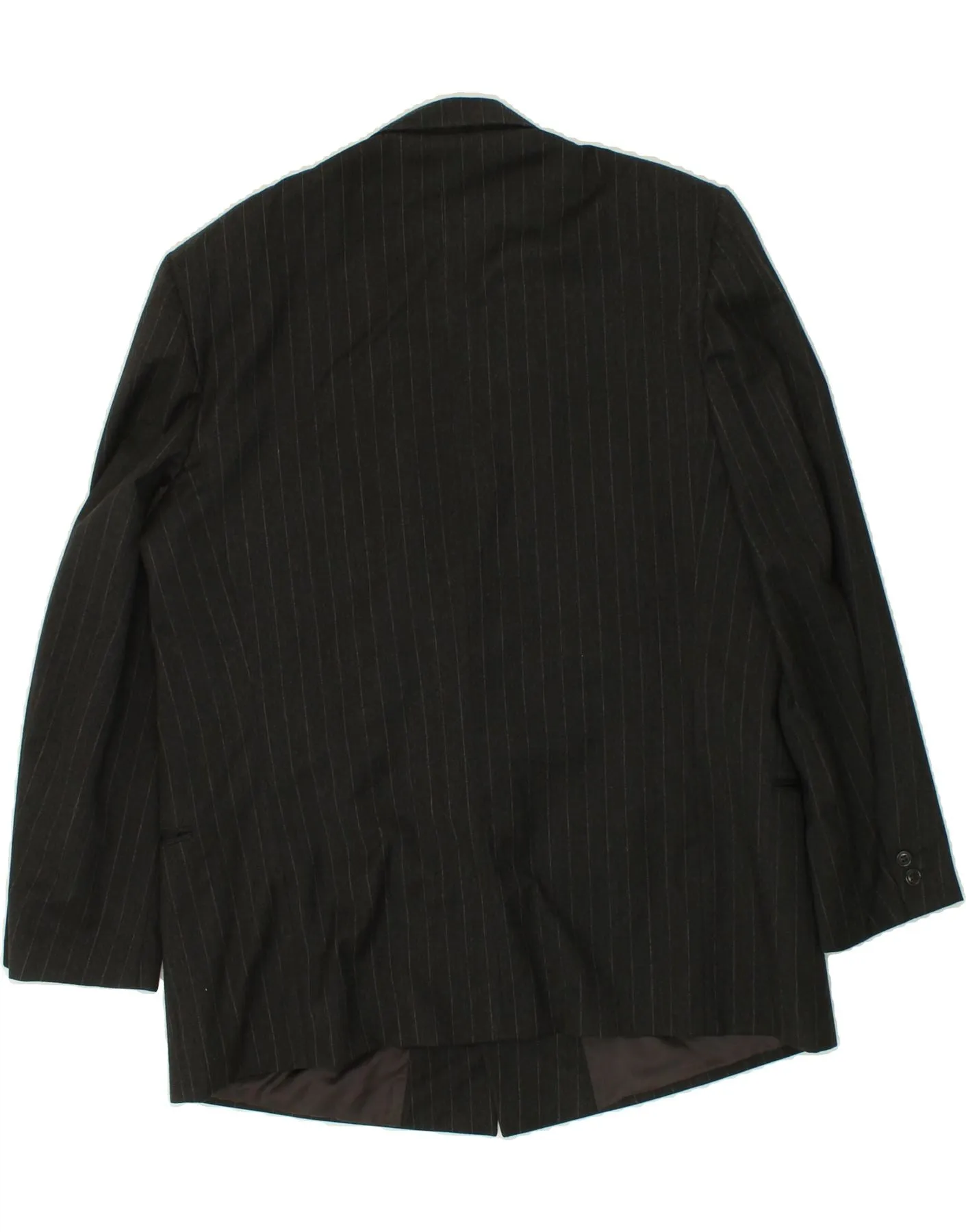 CERRUTI 1881 Mens Double Breasted Blazer Jacket IT 56 3XL Grey Pinstripe