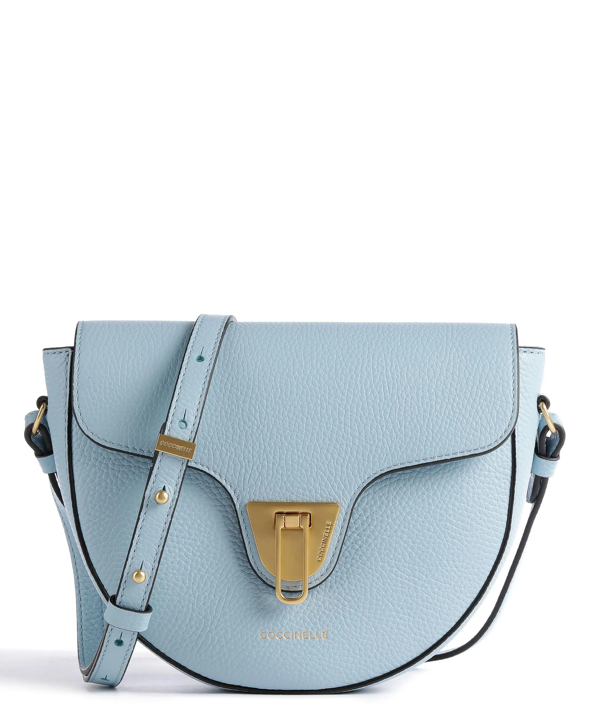  Coccinelle Beat Soft Borsa a tracolla pelle granulata acqua  