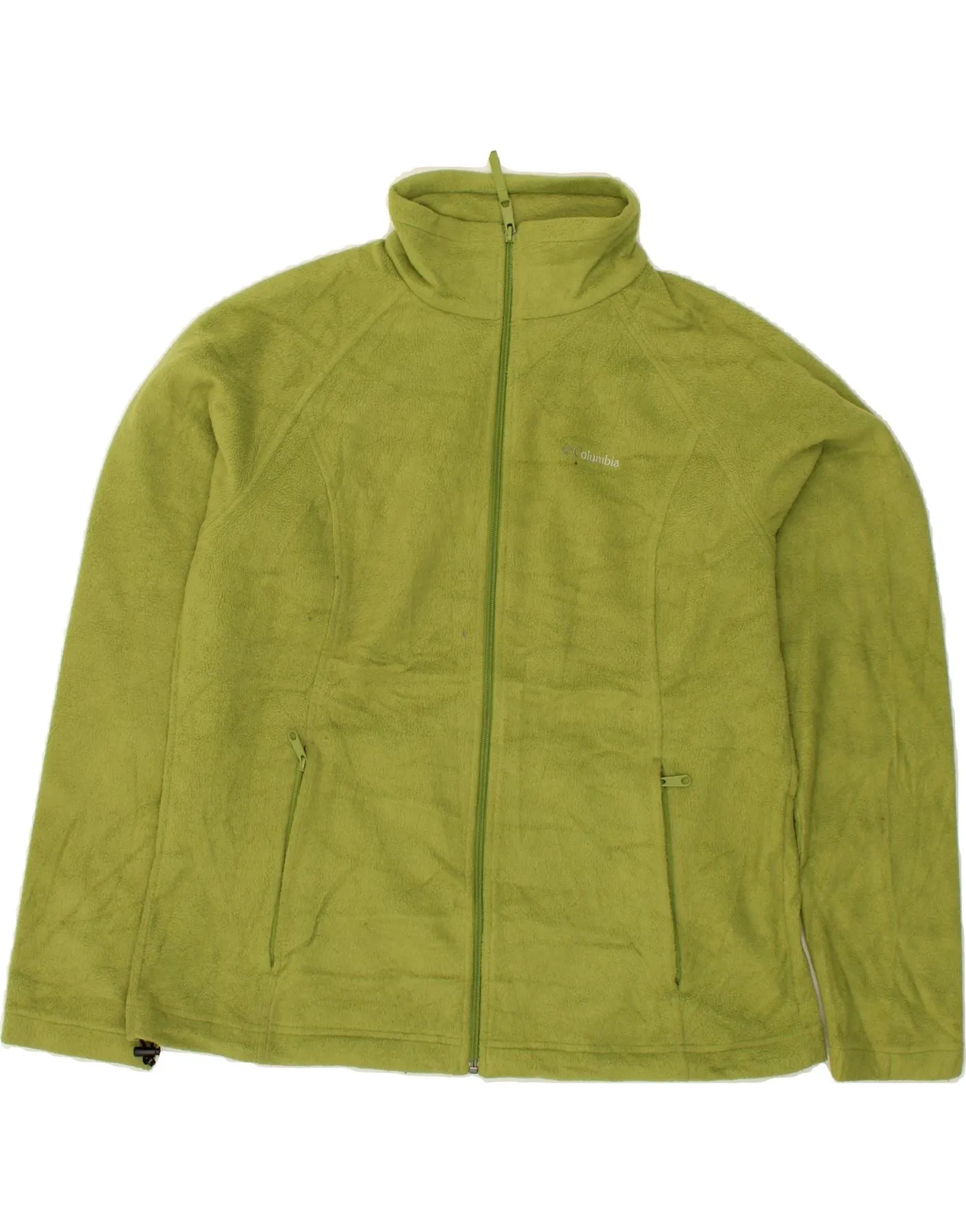 COLUMBIA Mens Fleece Jacket UK 42 XL Green Polyester