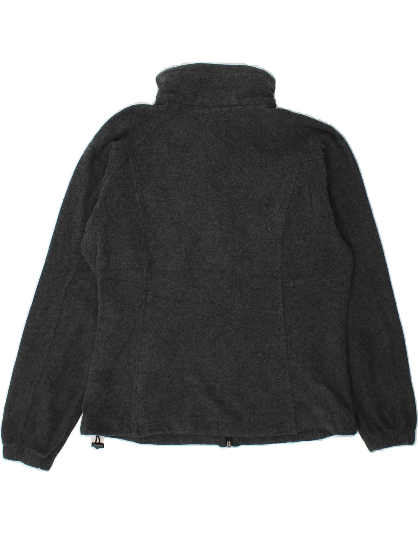 COLUMBIA Womens Fleece Jacket UK 14 Medium Grey Polyester
