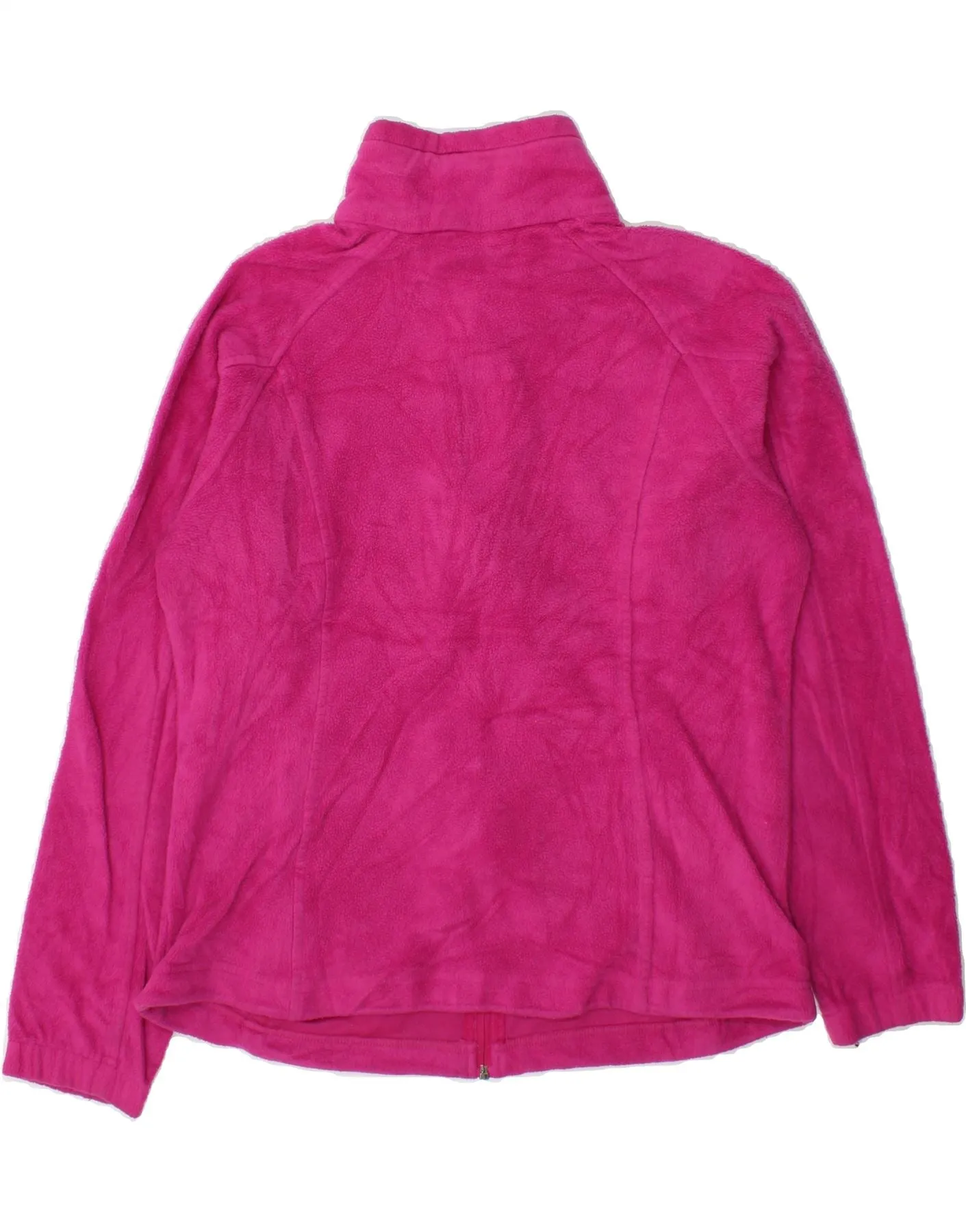 COLUMBIA Womens Fleece Jacket UK 16 Large Pink Polyester