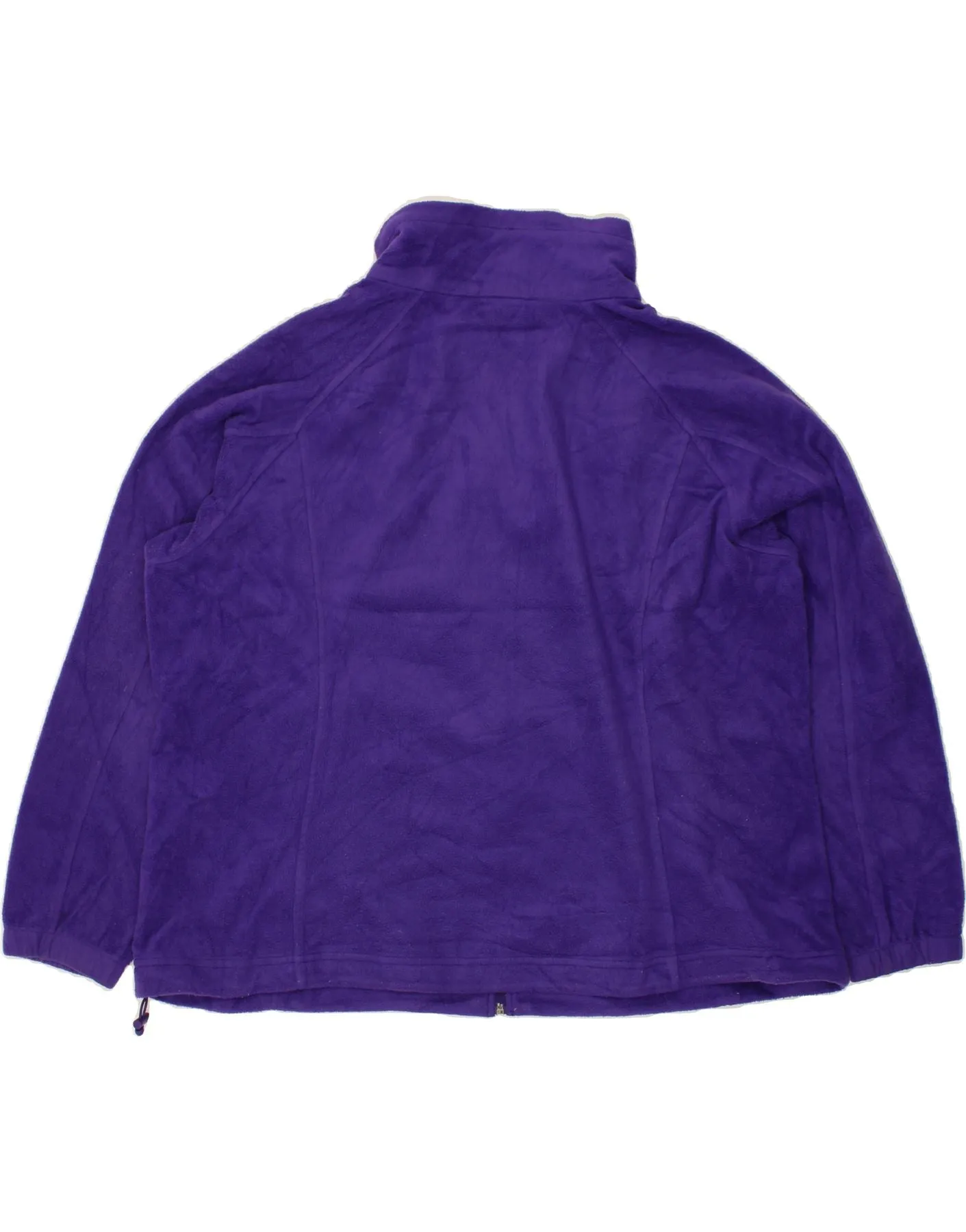 COLUMBIA Womens Fleece Jacket UK 22 3XL Purple Polyester