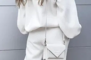 Completo tuta in cotone, bianco