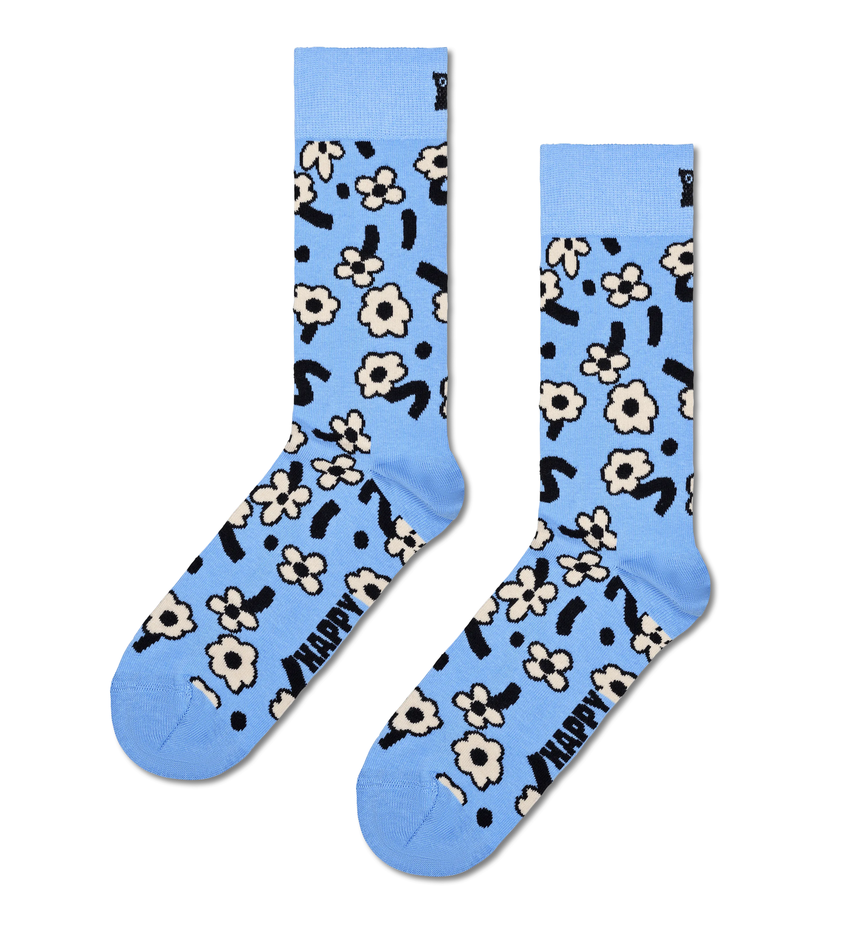 DANCING FLOWER SOCK LIGHT BLUE