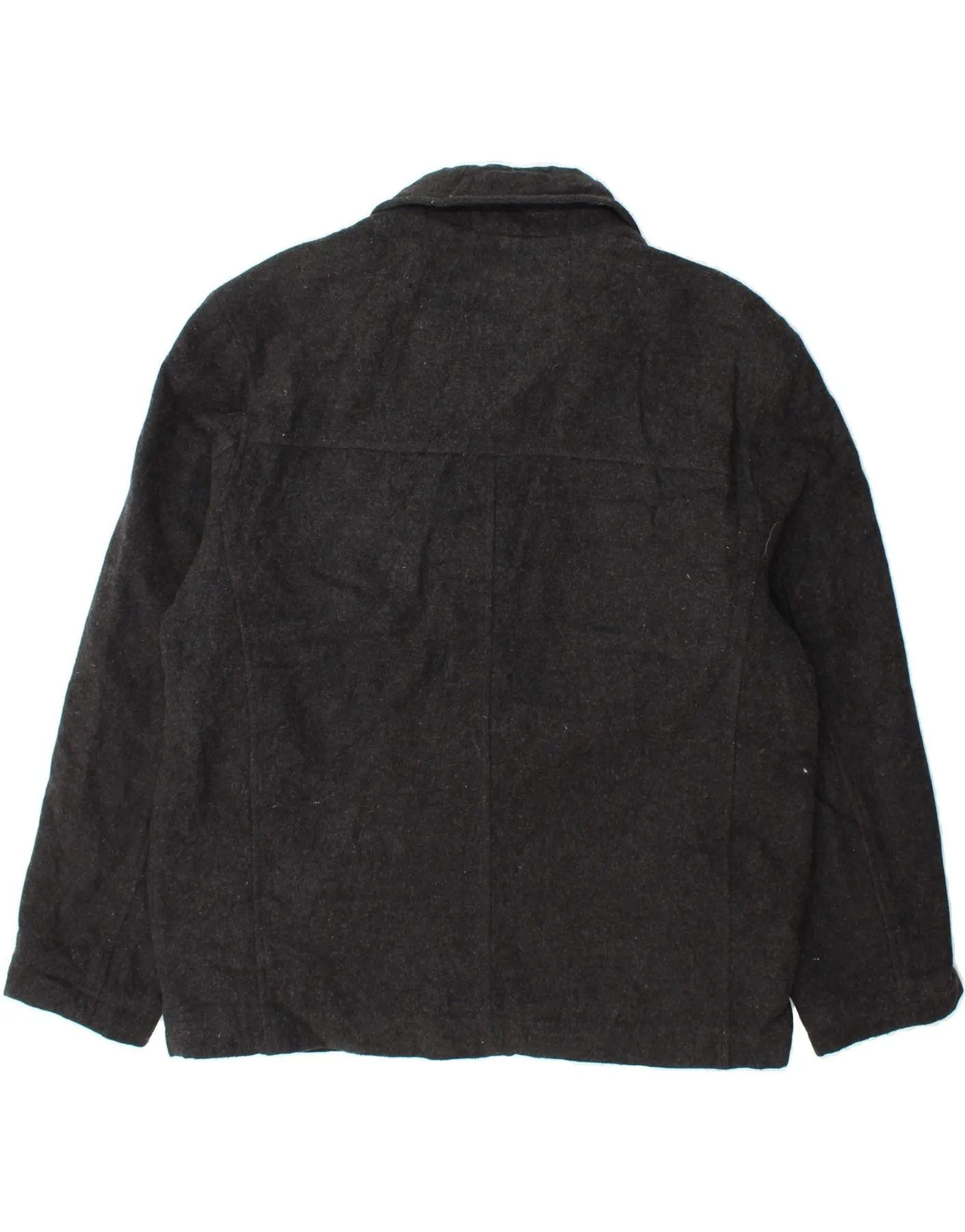 DOCKERS Mens Bomber Jacket UK 38 Medium Grey Wool