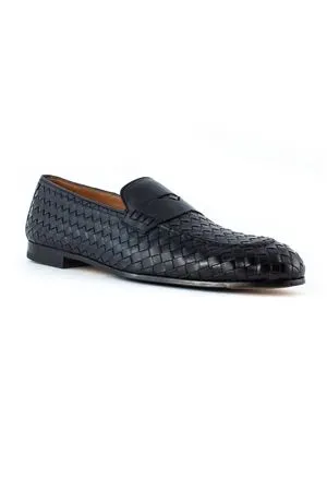 DOUCAL'S Calzature,Mocassini Mocassino Penny in pelle blu 