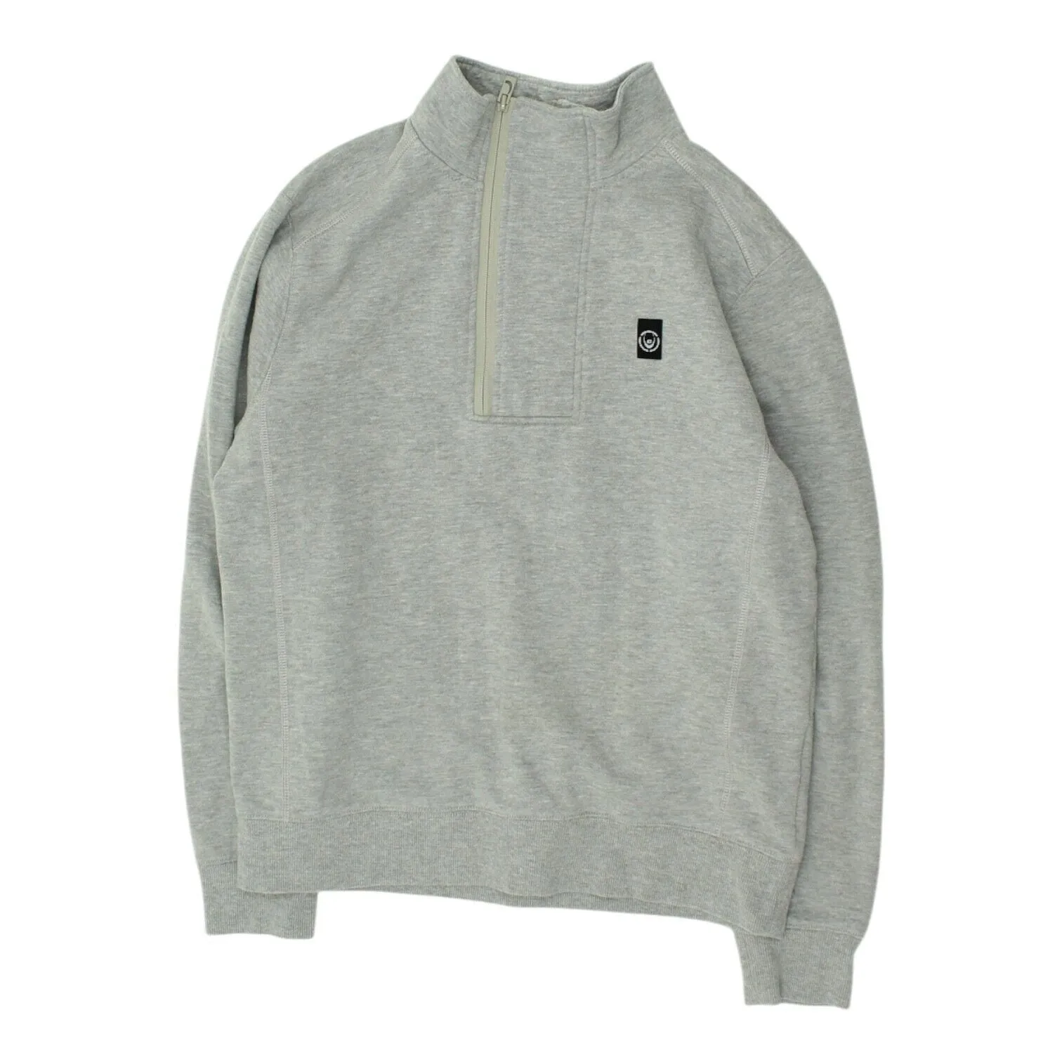 Duck And Cover Mens Grey Half Zip Sweatshirt | Casual Designer Sweat Top Jacket