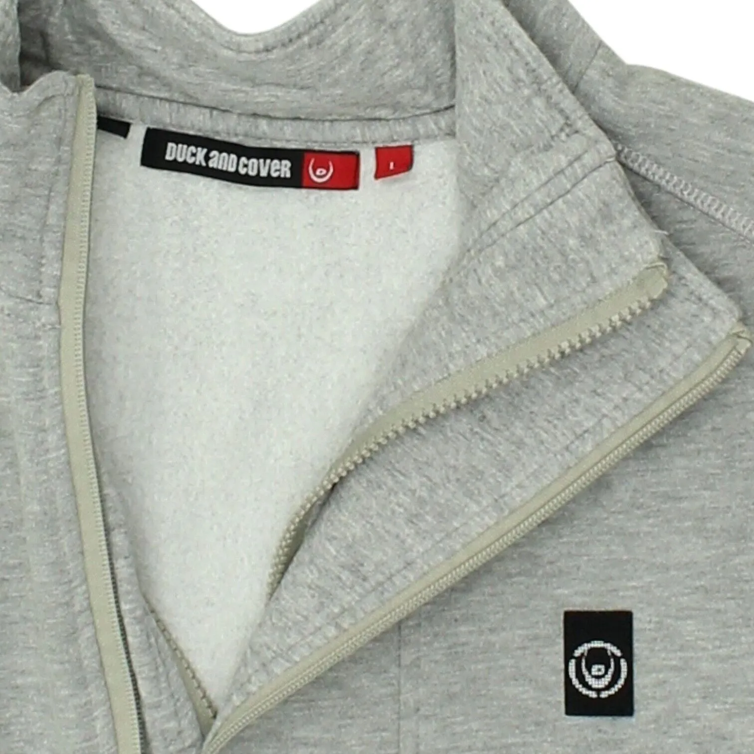 Duck And Cover Mens Grey Half Zip Sweatshirt | Casual Designer Sweat Top Jacket