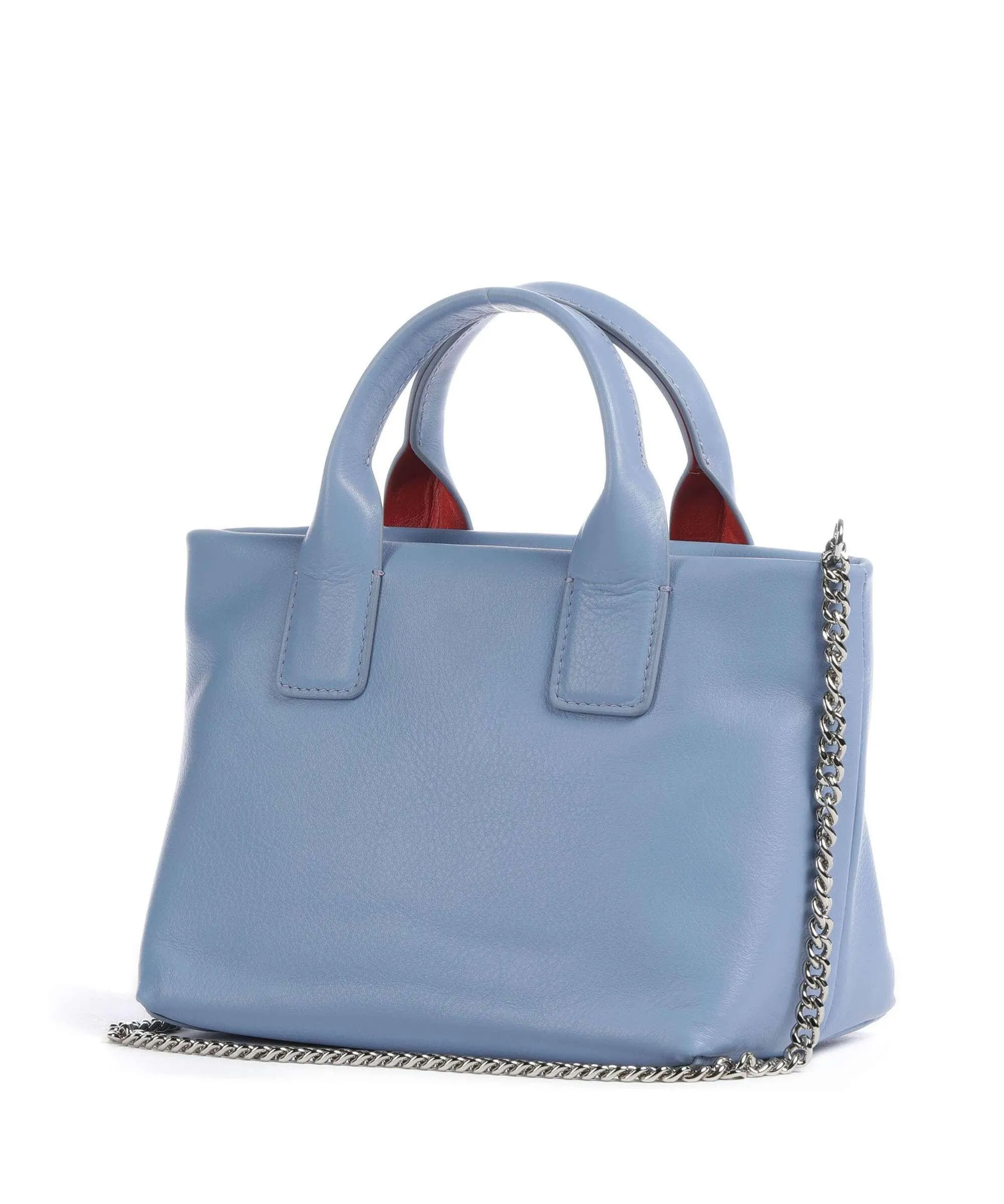  DuDu Bags Ibiza Borsa a tracolla pelle di vitello finemente grana blu-grigio  