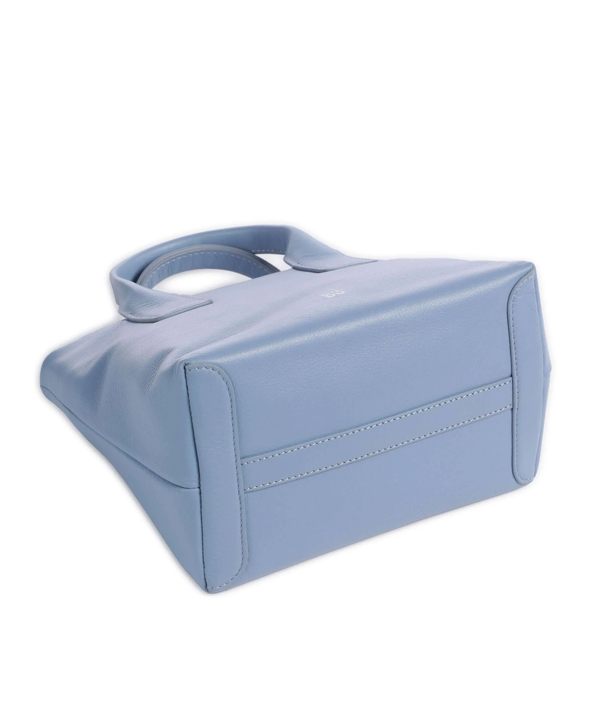  DuDu Bags Ibiza Borsa a tracolla pelle di vitello finemente grana blu-grigio  