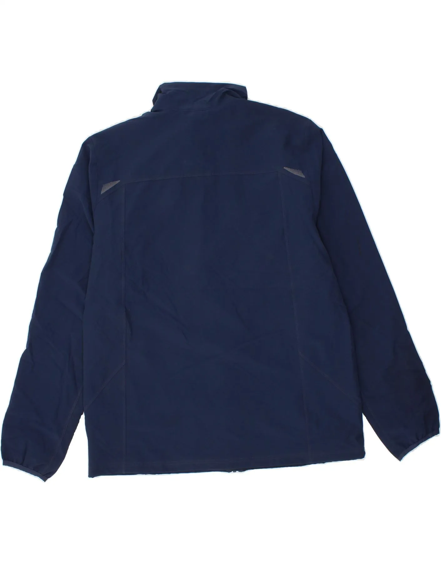 EDDIE BAUER Mens Bomber Jacket UK 40 Large Navy Blue Polyester