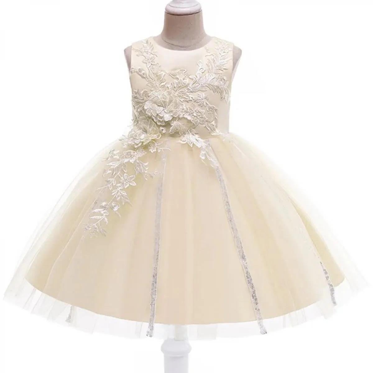 Elegante abito da festa per ragazza di fiore per matrimonio, compleanno, formale, tutù di gala, abito da sera per bambini, costu