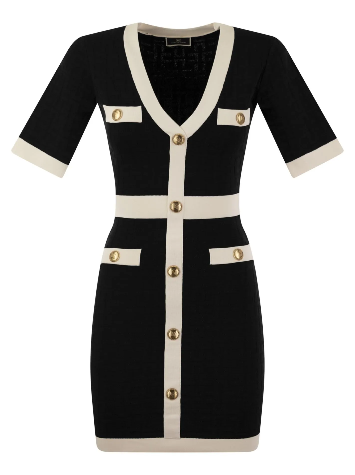 Embossed viscose minidress