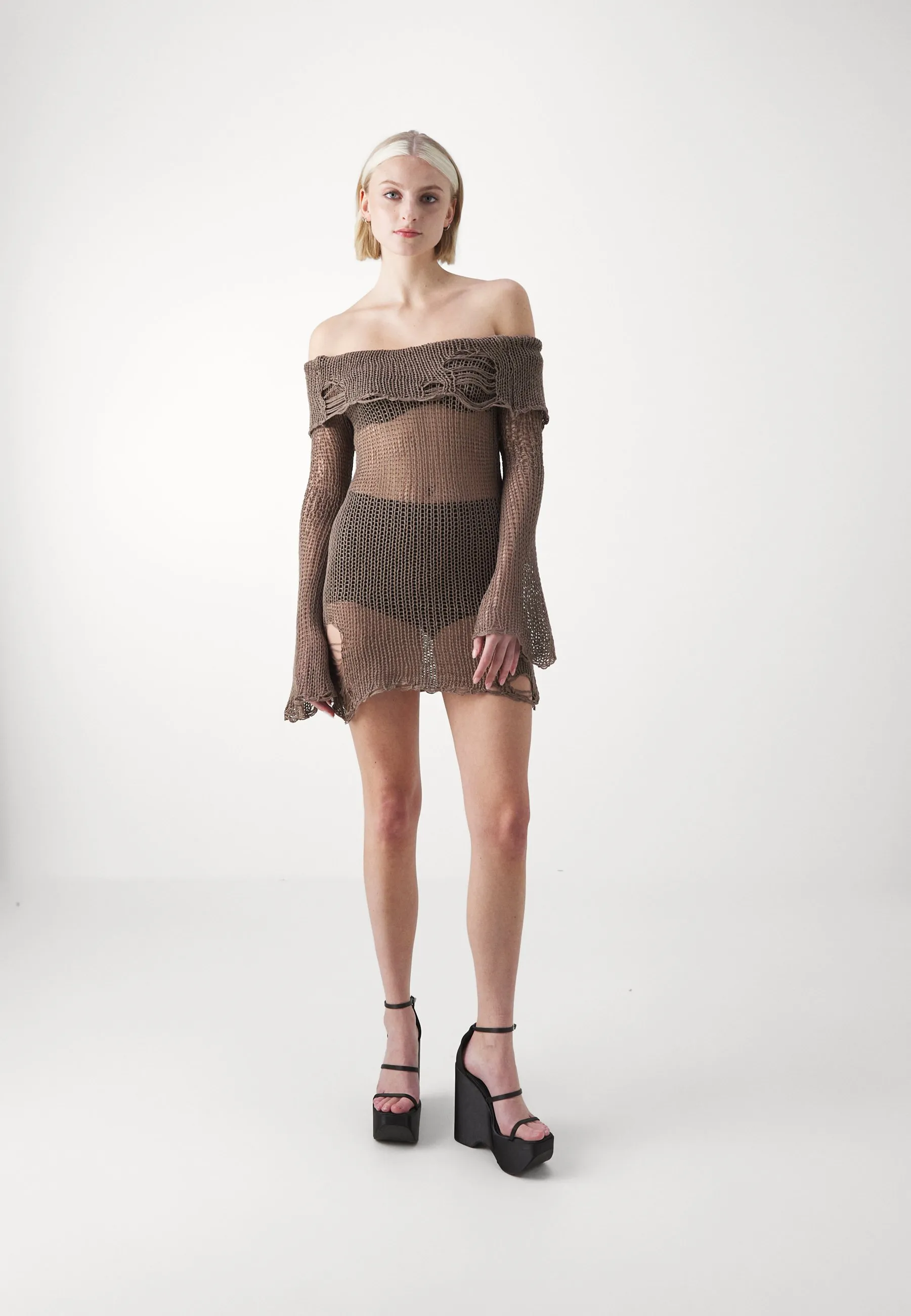 ESRA OFF SHOULDER DRESS - Abito in maglia