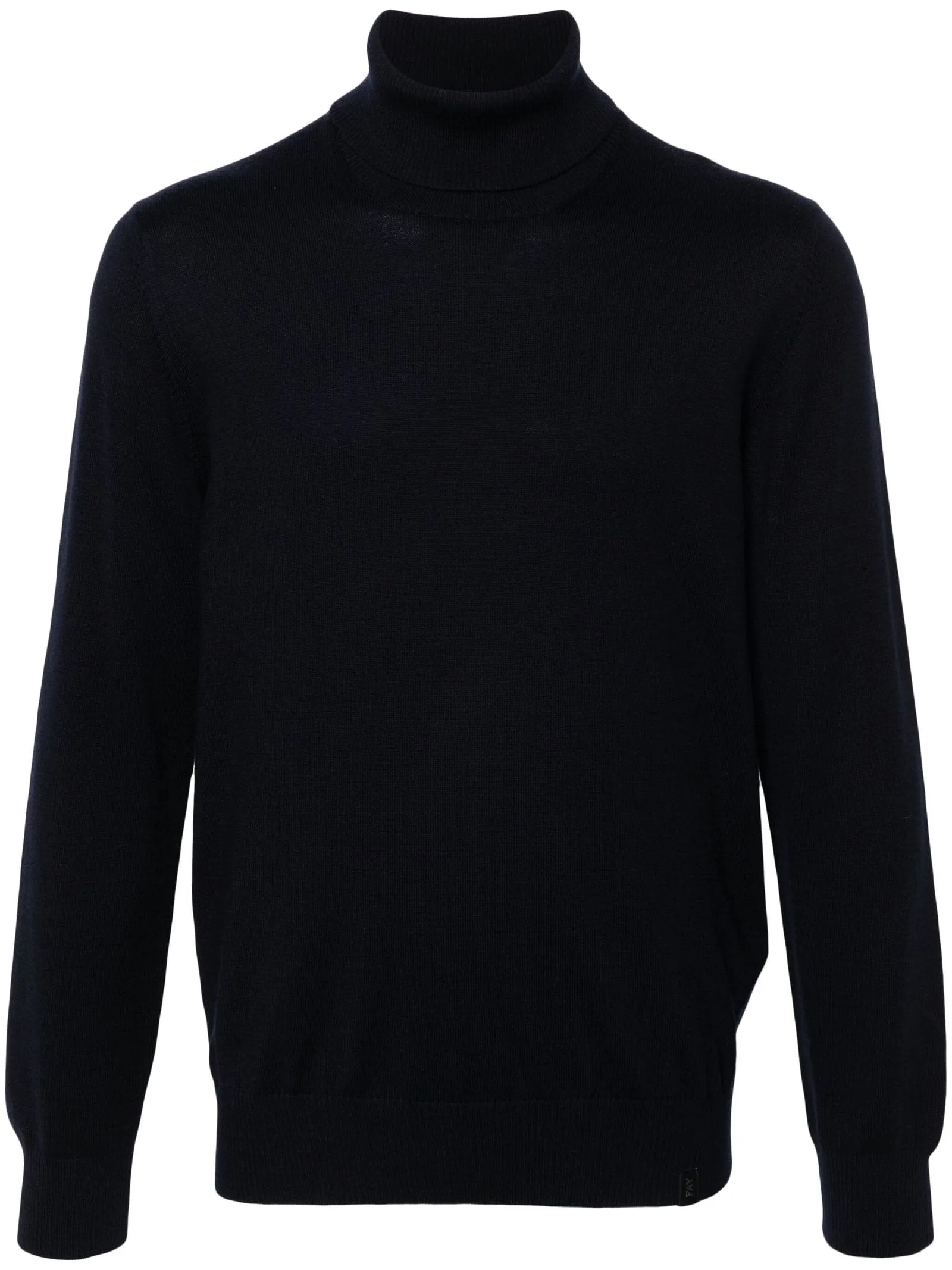 FAY Abbigliamento,Maglieria Maglione a collo alto in lana vergine blu navy 