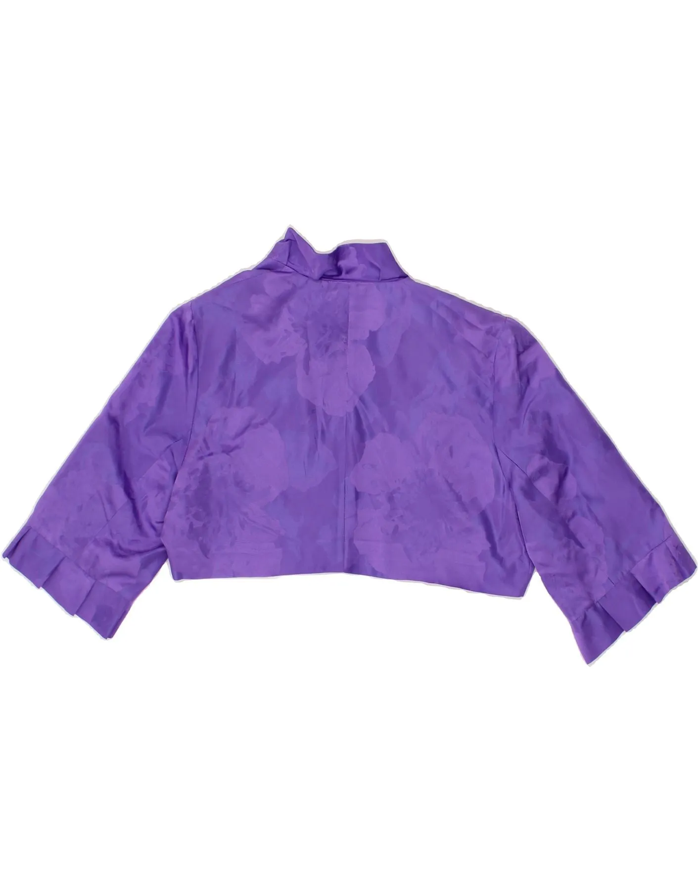 FEE G Womens Short Sleeve Bolero Jacket UK 16 Large  Purple Acrylic
