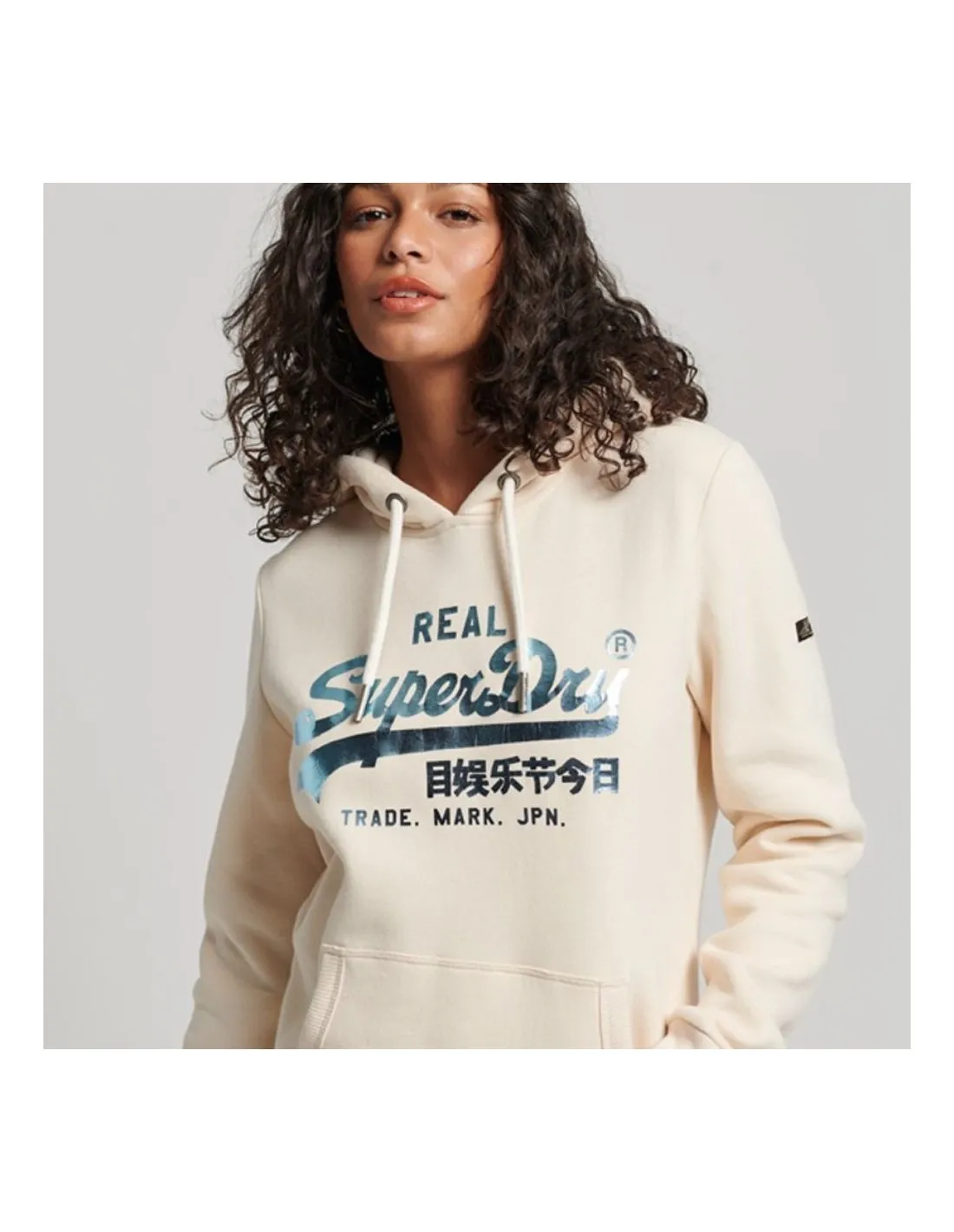 Felpa con cappuccio abbellita Vl Superdry