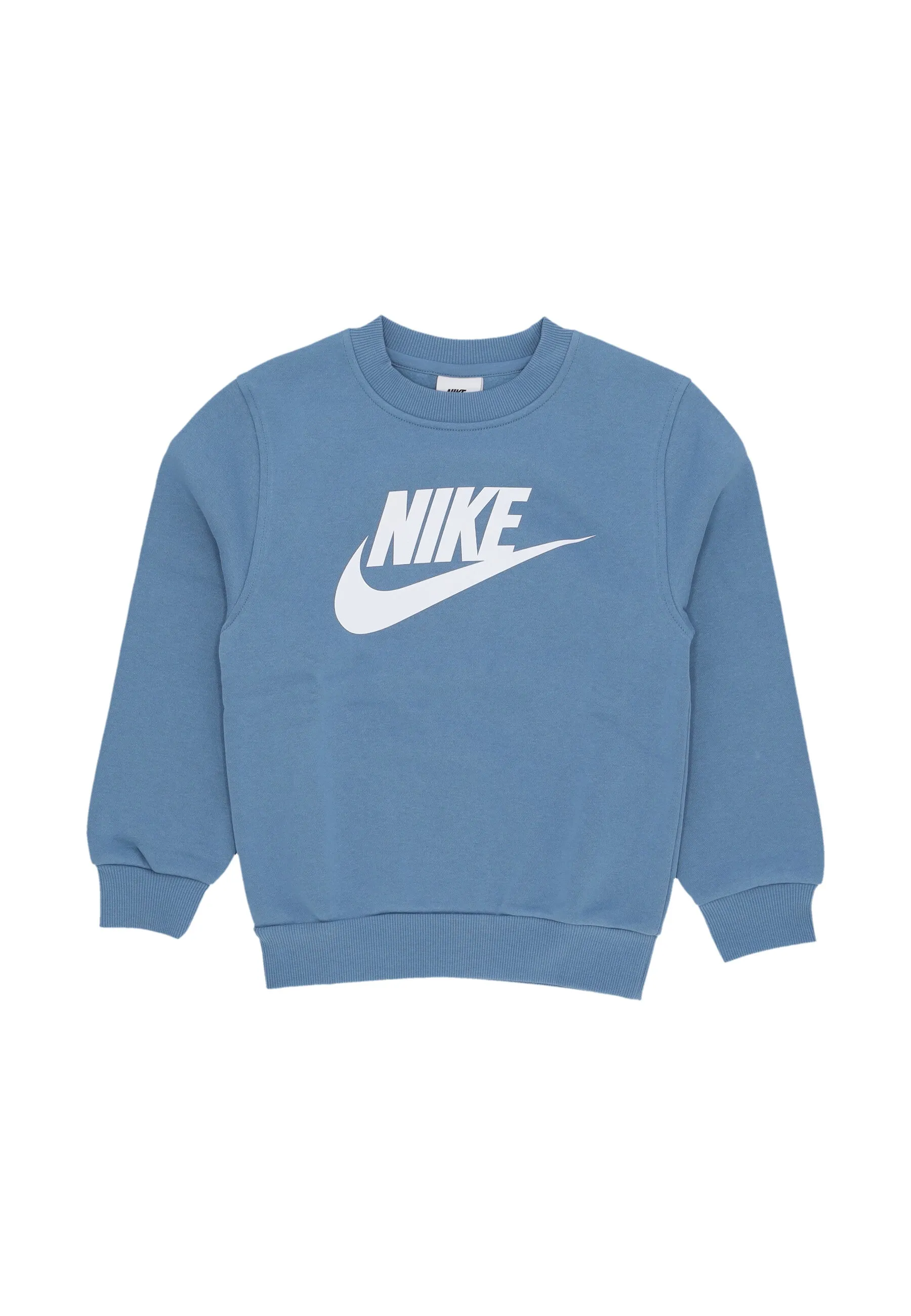 Felpa Girocollo Ragazzo Sportswear Club Fleece Crewneck Aegean Storm/white