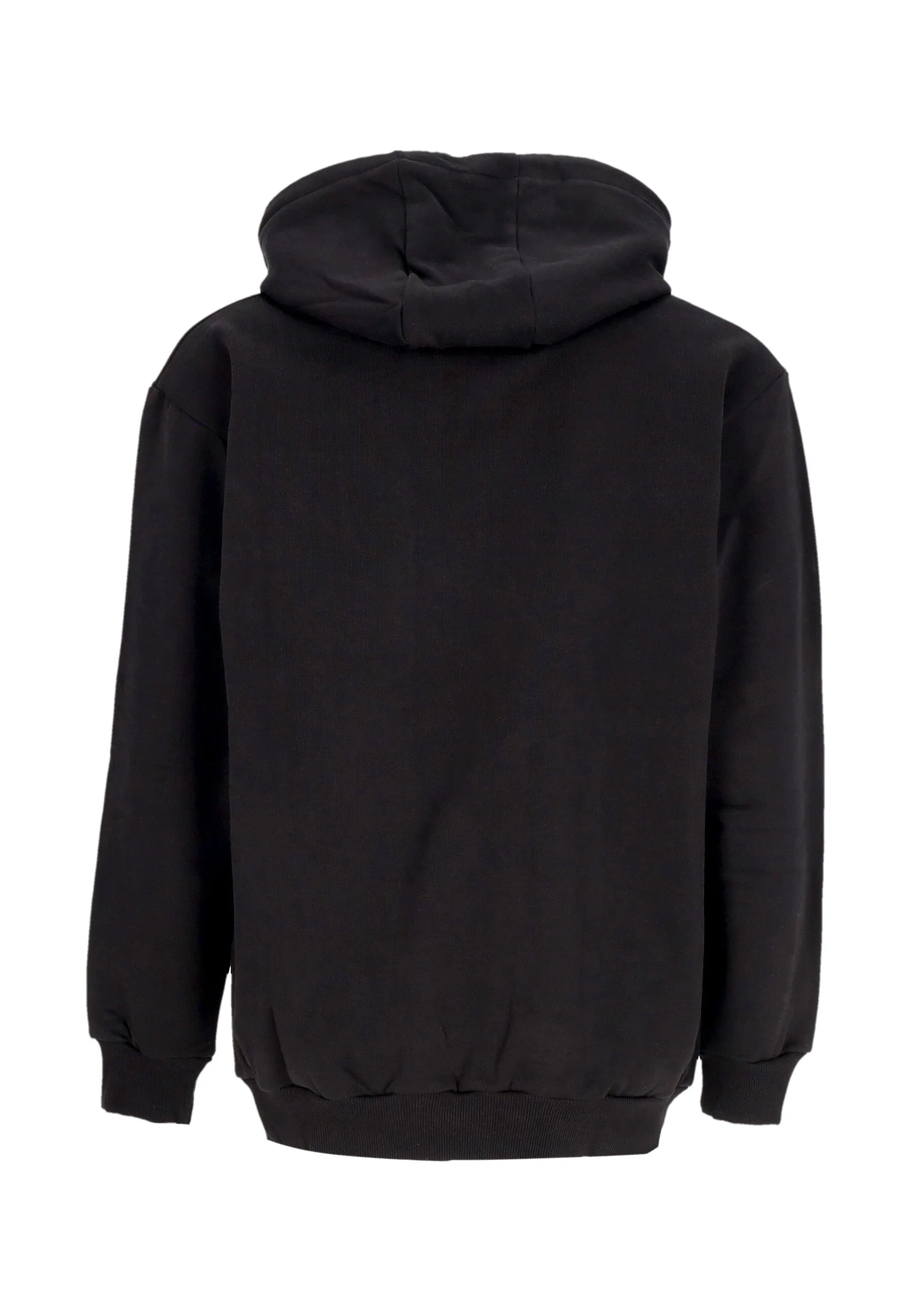 Felpa Leggera Cappuccio Uomo Graffiti Patch Hoodie Black