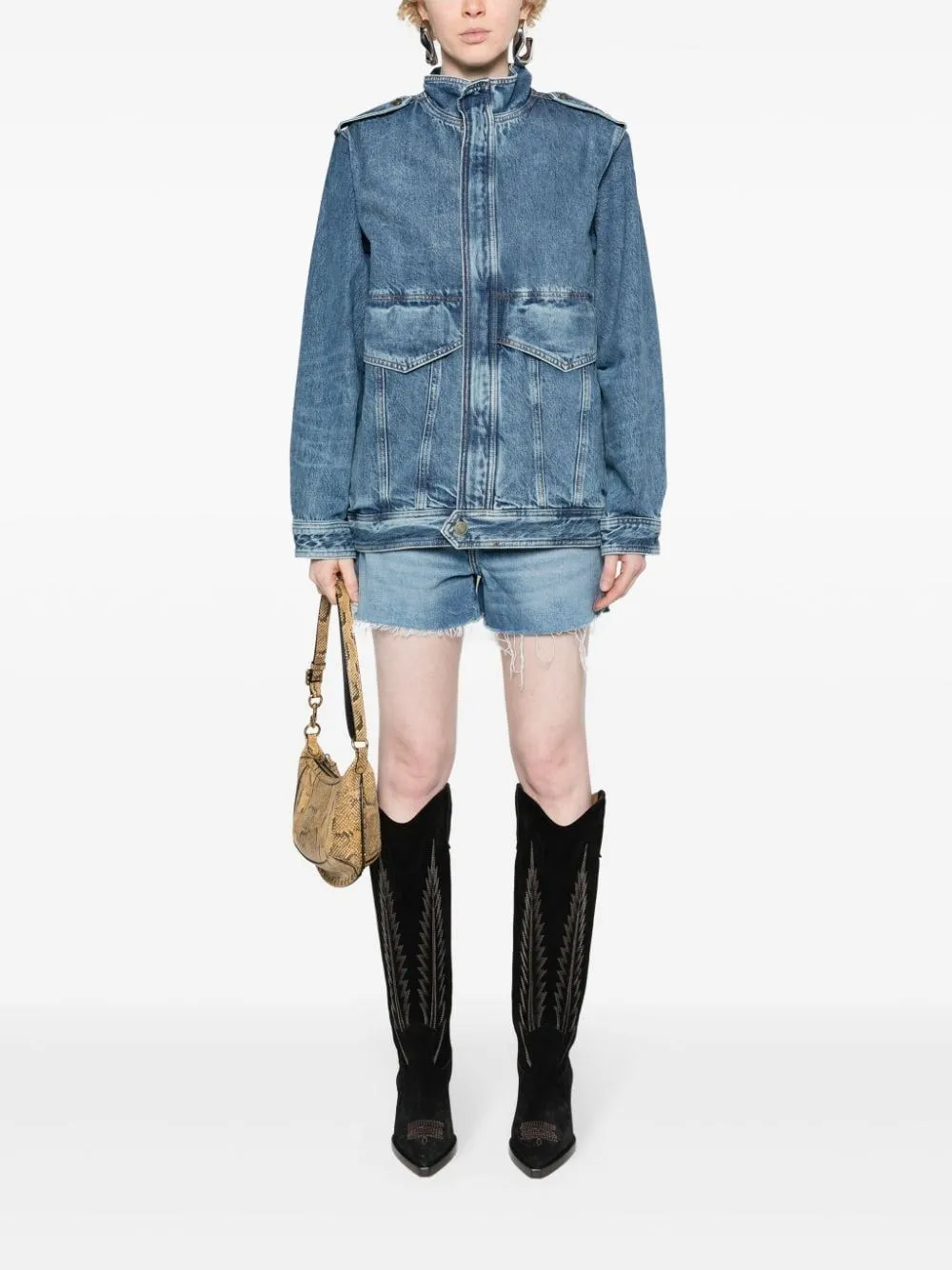   Frame  Giacca oversize in denim  