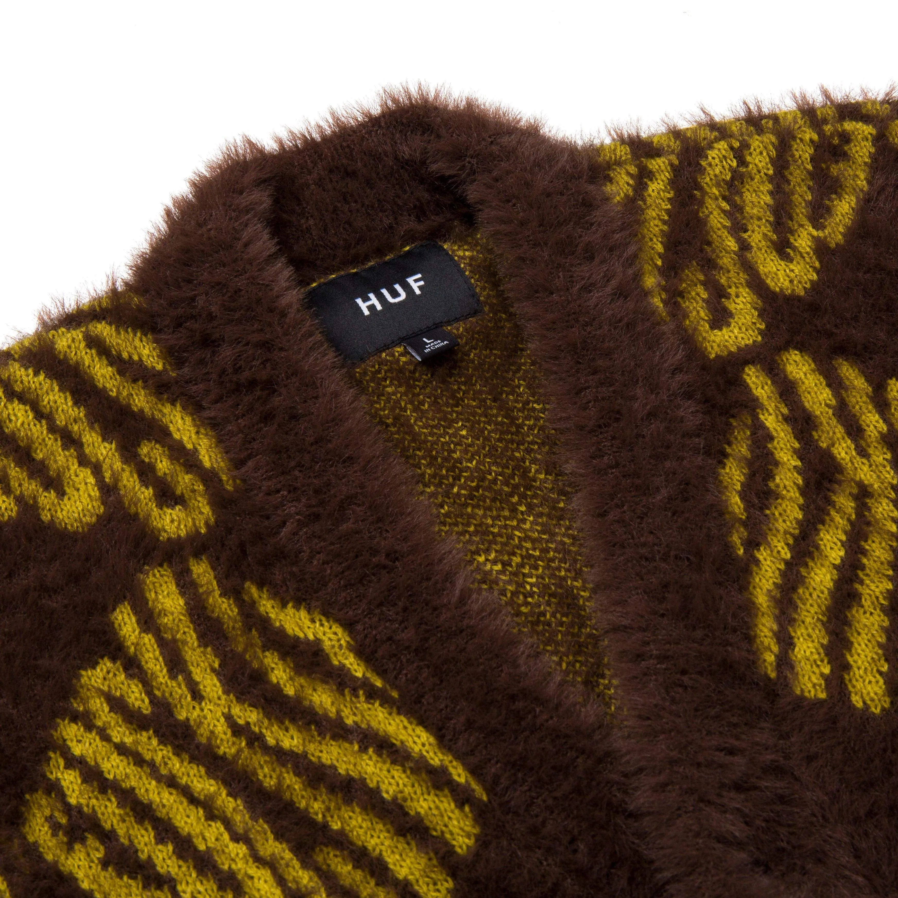 FUCK IT CARDIGAN - CHOCOLATE BROWN