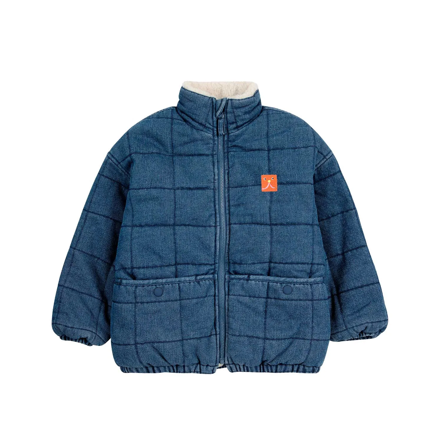 Funny Face denim quilted jacket