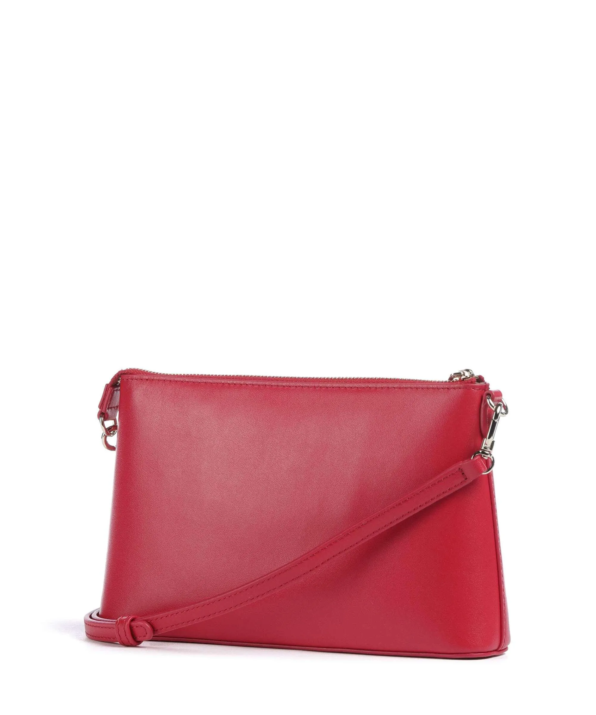  Furla Diamante Mini Borsa a tracolla pelle a grana fine rosso  