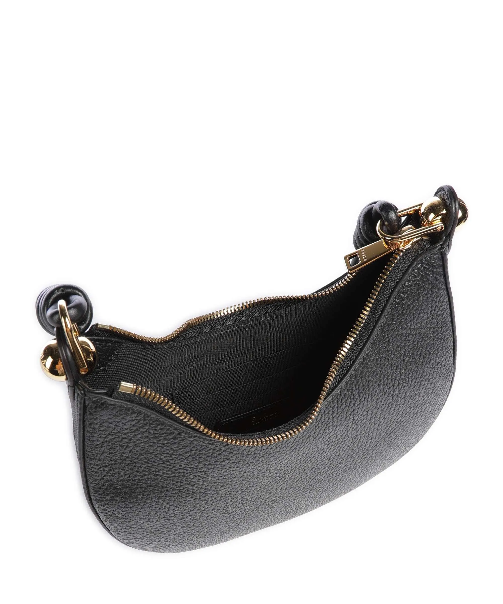  Furla Sfera Mini Borsa a tracolla pelle granulata nero  