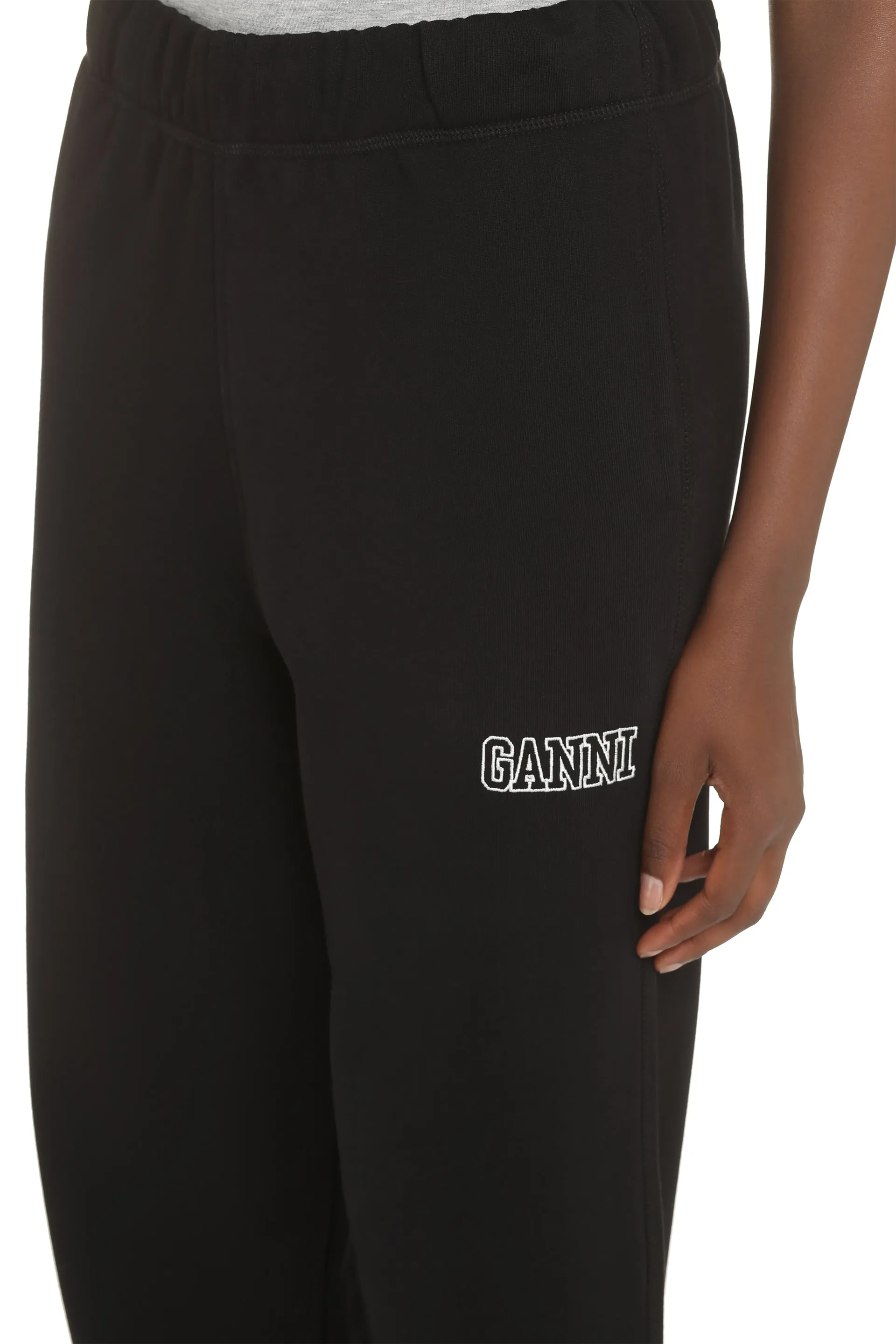 GANNI Pantaloni in felpa con logo