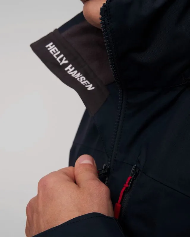 Giacca blu scuro nautica da uomo Helly Hansen Crew Hooded Jacket 2.0