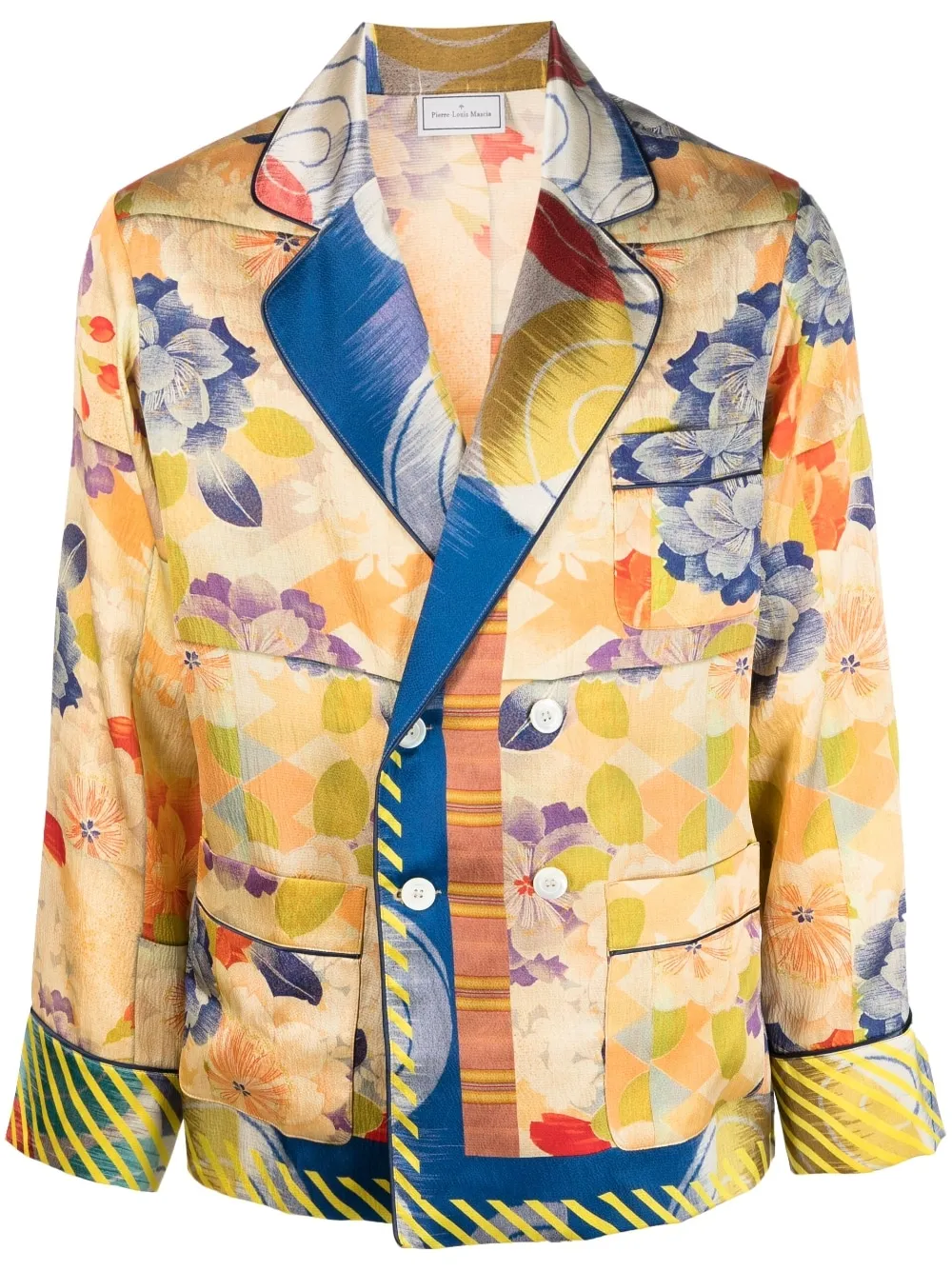 giacca con stampa fiori