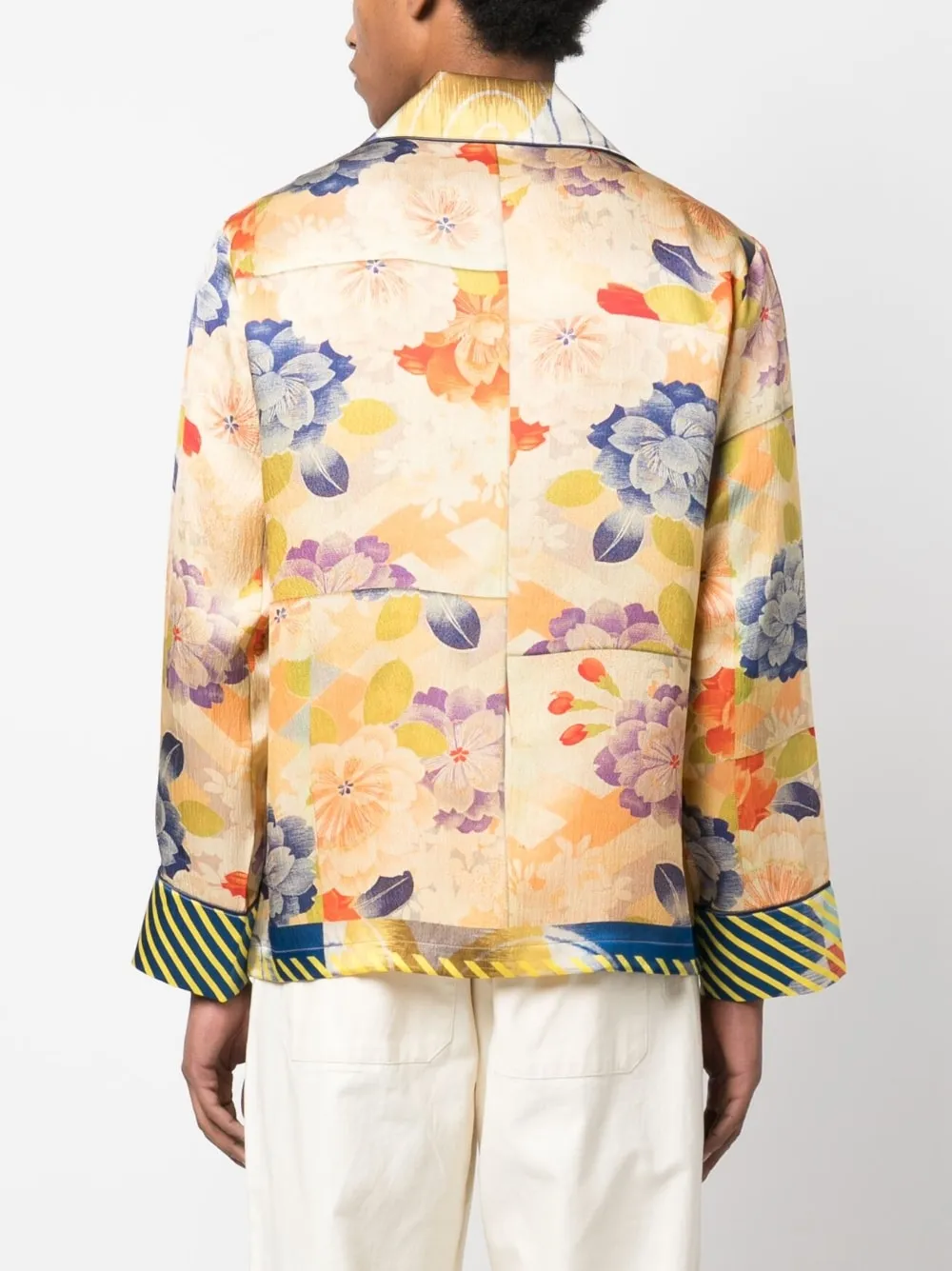 giacca con stampa fiori
