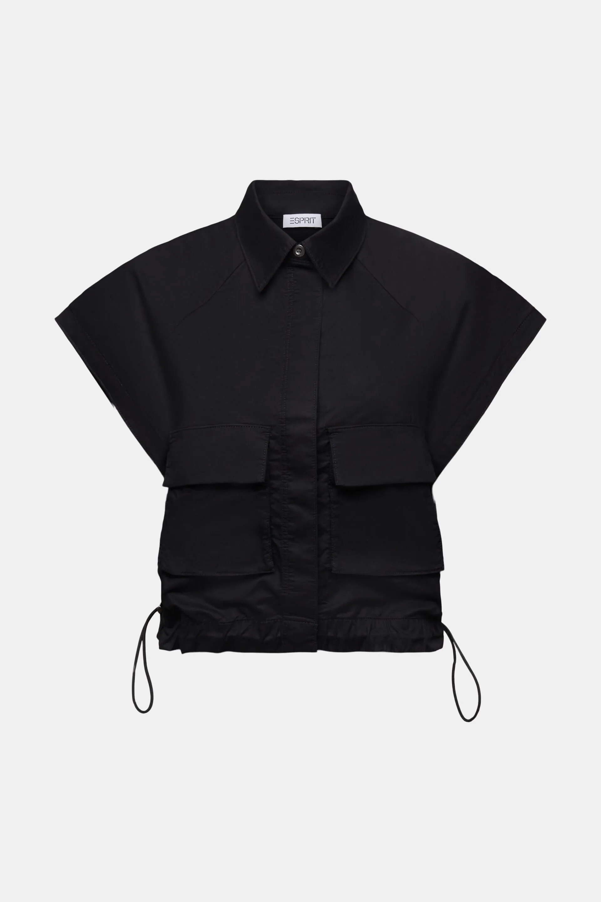 Gilet con alamari sul fondo