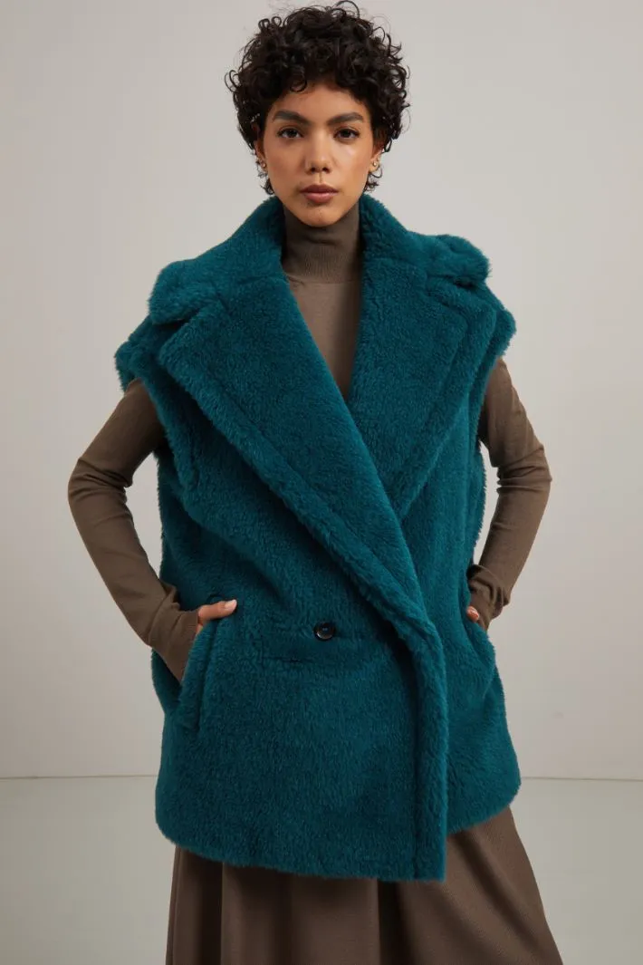Gilet effetto peluche