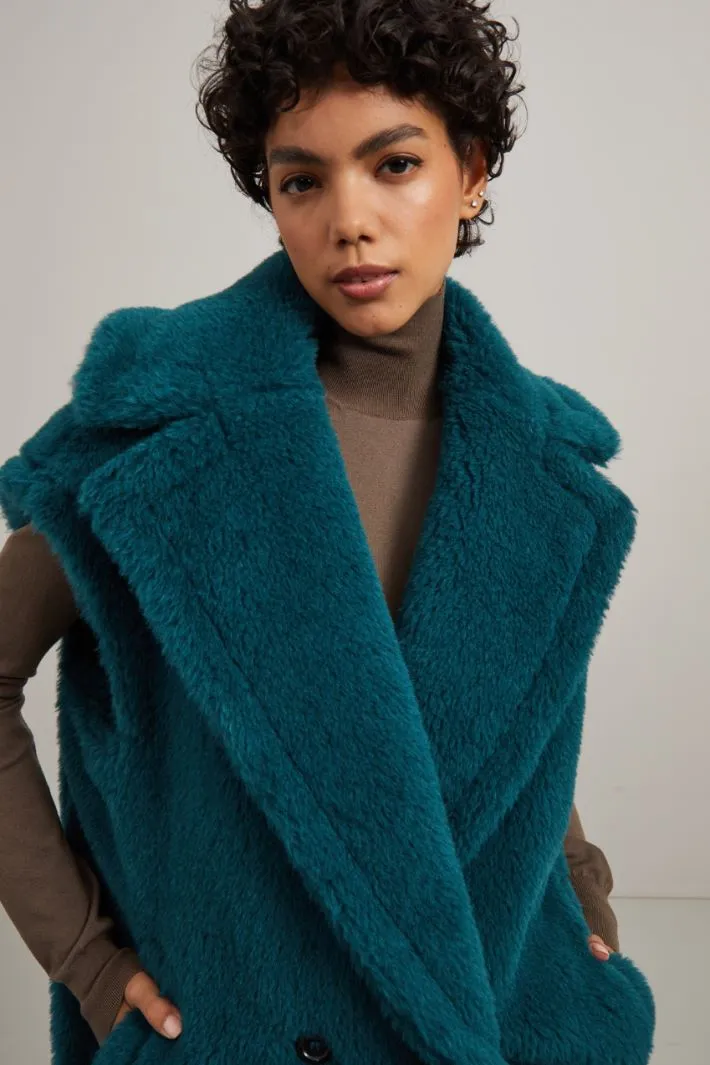 Gilet effetto peluche