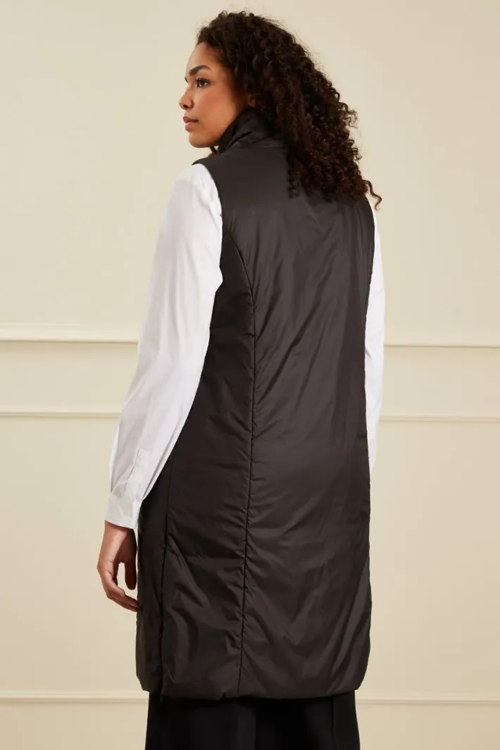 Gilet imbottito lungo