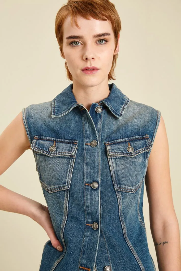 Gilet in denim