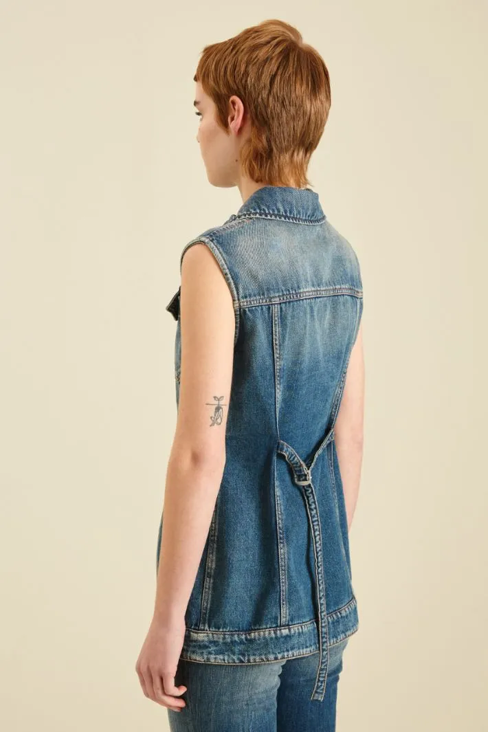 Gilet in denim