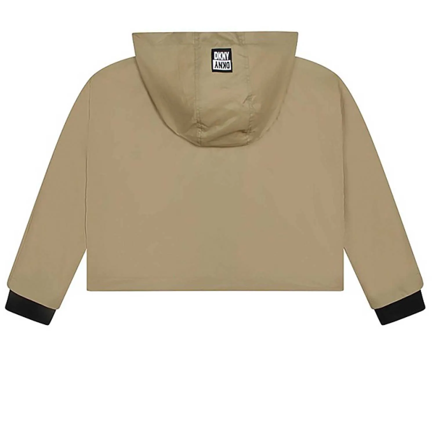 Giubbino Cropped Verde Oliva E Giallo Fluo