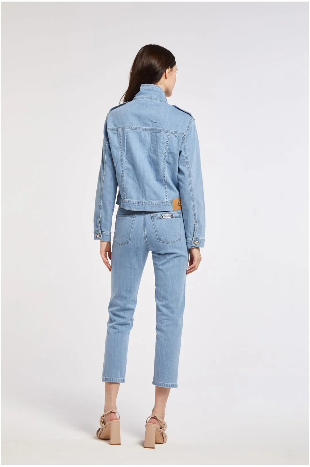 giubbotto di  jeans in tela comfort sky
