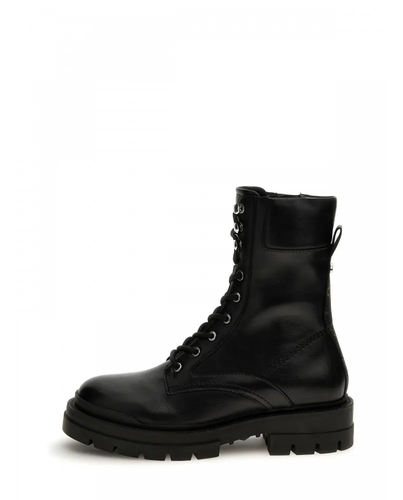 GUESS FL7OTTELE10 stivaletti biker anfibi rock pelle nero