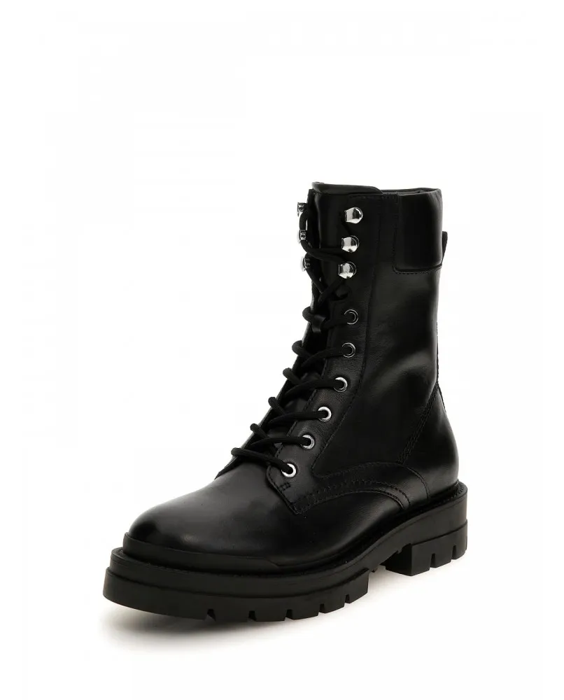 GUESS FL7OTTELE10 stivaletti biker anfibi rock pelle nero