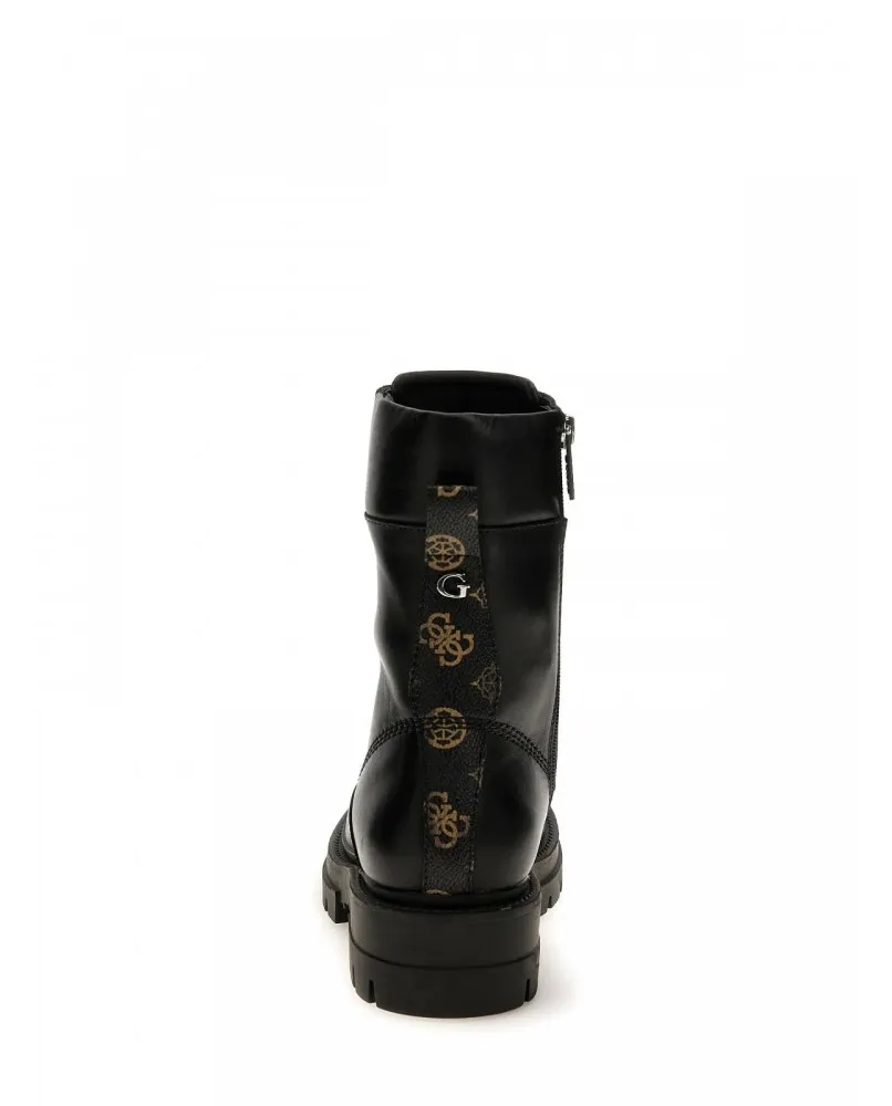 GUESS FL7OTTELE10 stivaletti biker anfibi rock pelle nero